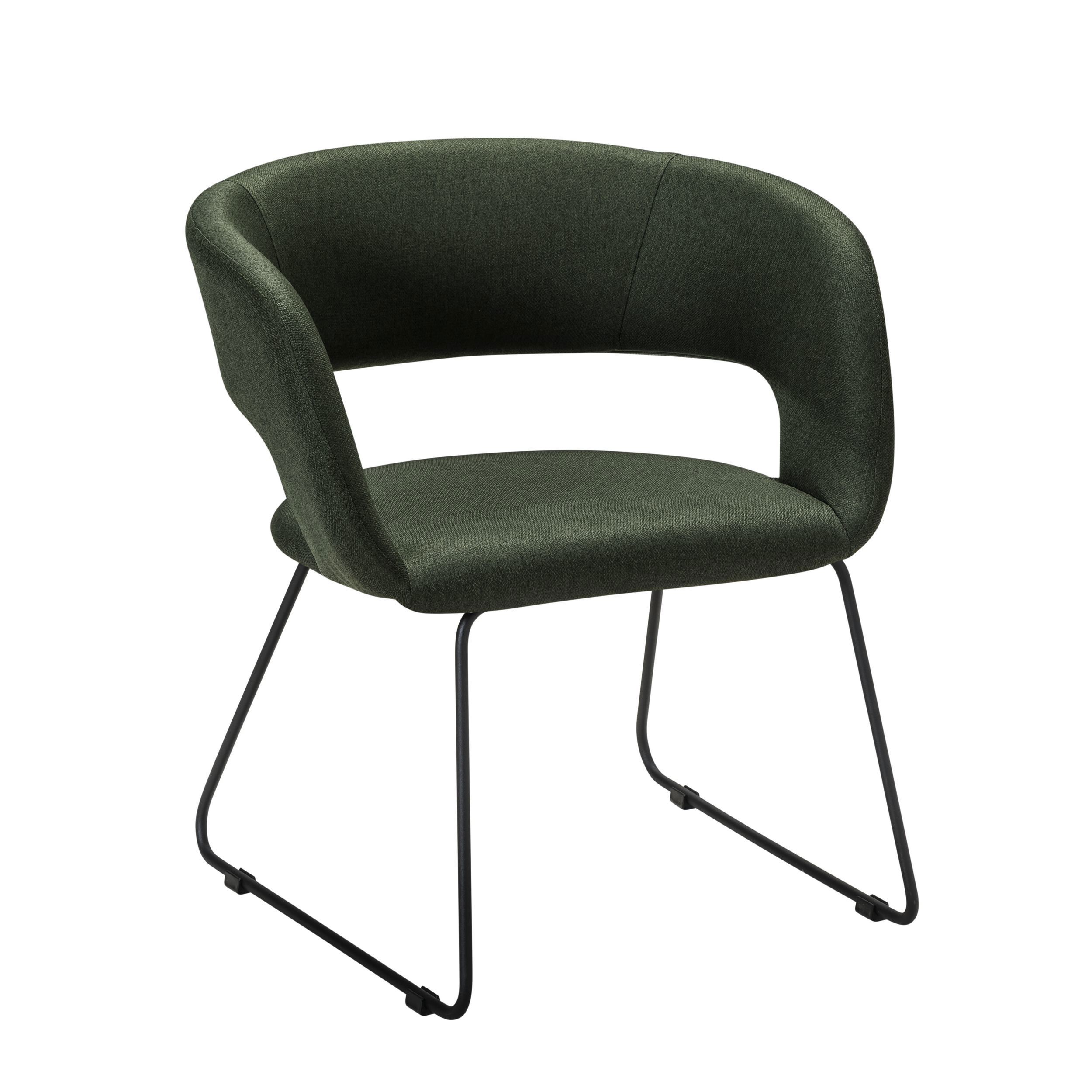 Изображение товара Кухонный стул R-home Hugs 69.5x55x56.5 см зеленый с металлическими ножками