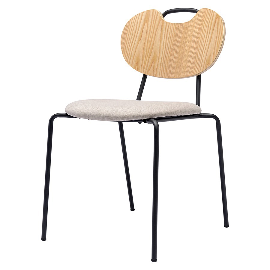 Изображение товара Стул Bergenson bjorn Hillen светло-коричневый металлический с мягким сиденьем