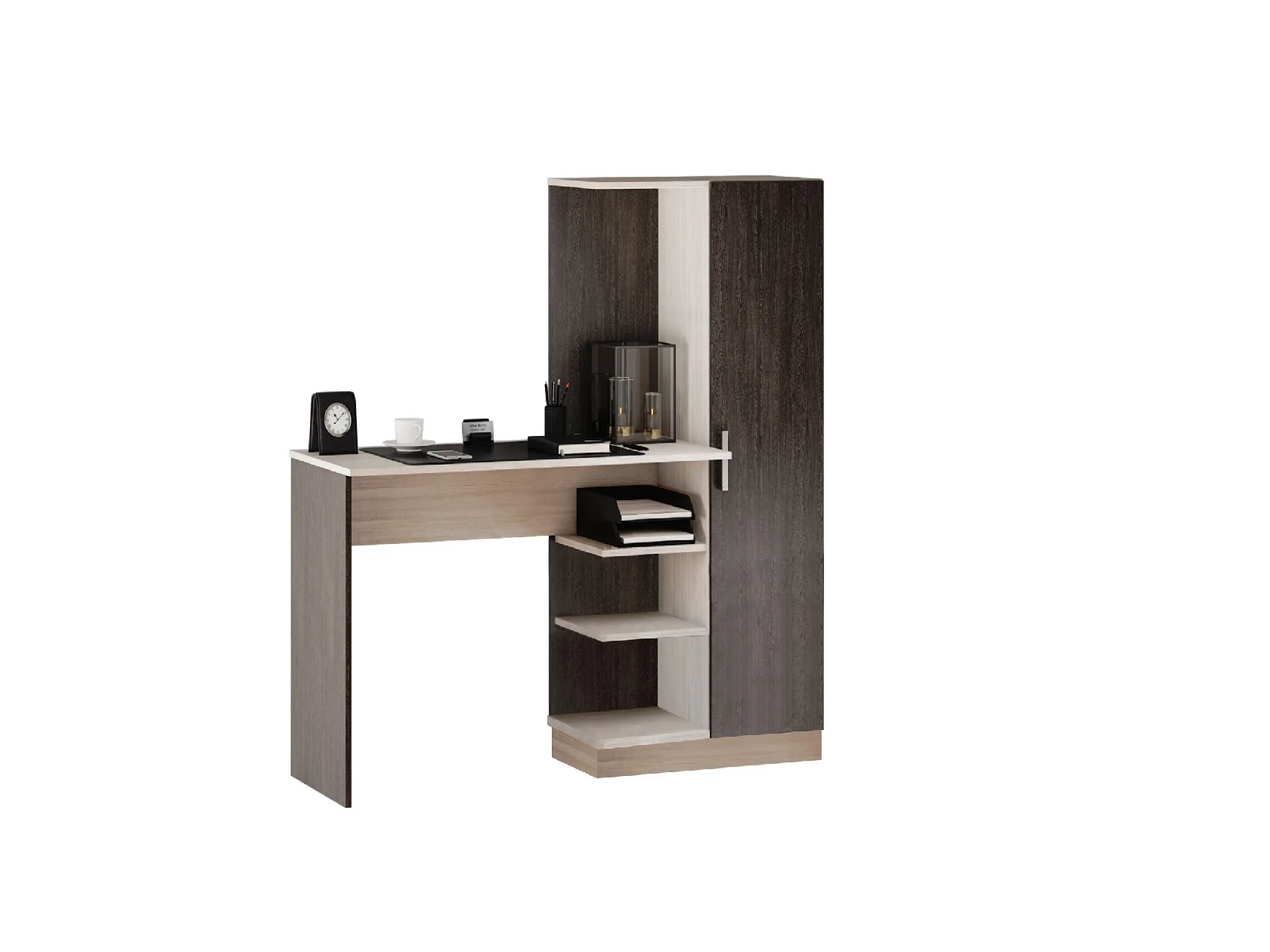 Изображение товара Компьютерный стол Бтс Бейсик 145x135x50.2 см ЛДСП цвет венге