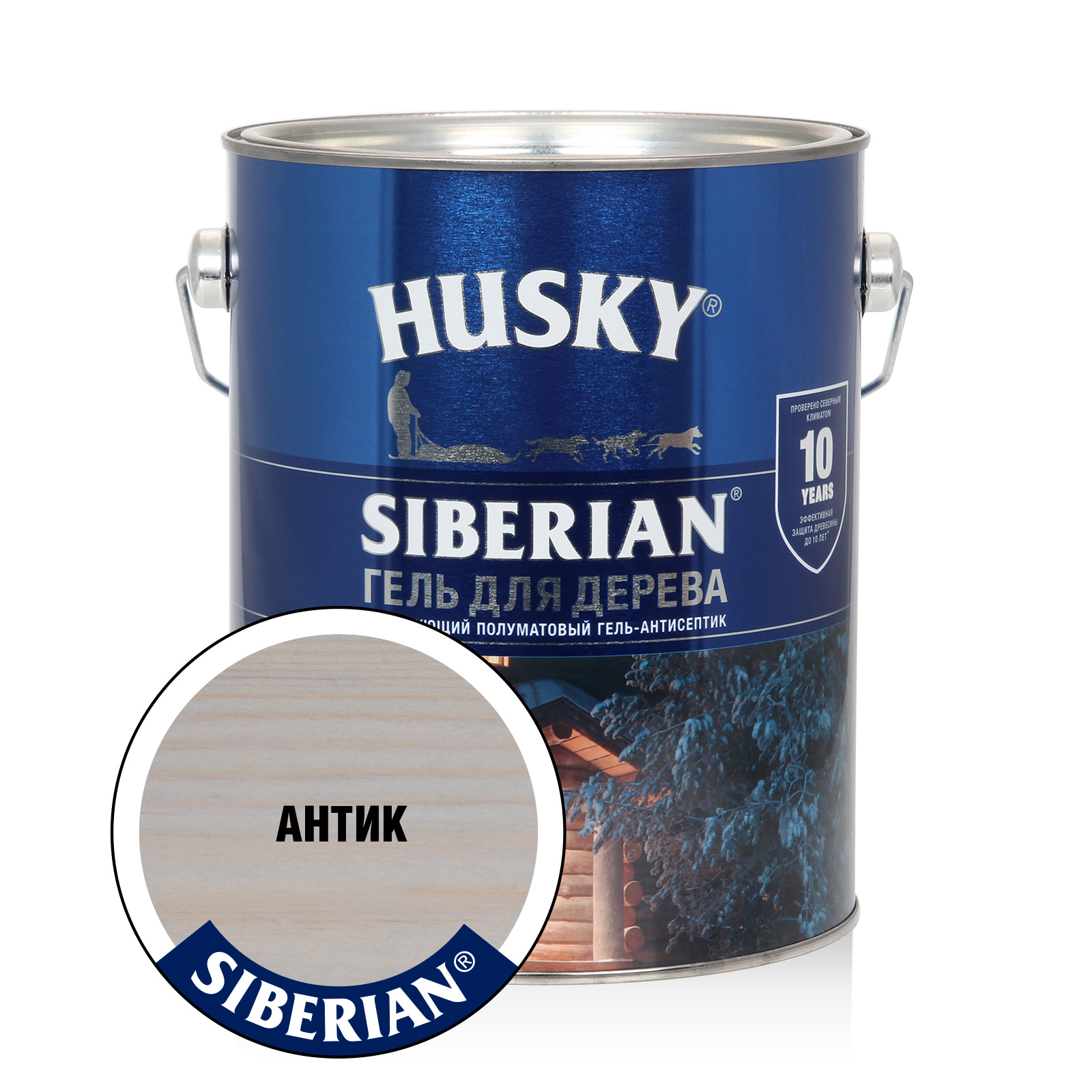 Изображение товара Антисептик HUSKY 25284 полуматовый антик 2.7 л