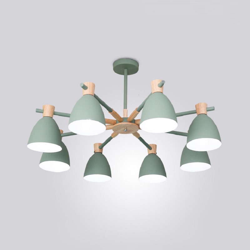 Изображение товара Люстра потолочная IMPERIUMLOFT 178027-26 FOLKE 8 ламп зеленая