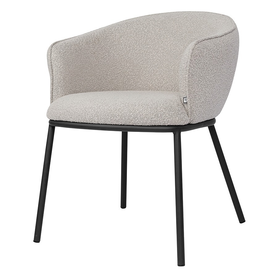 Изображение товара Современный серый стул Bergenson Bjorn Paal из ткани и металла