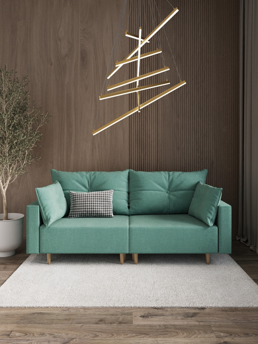 Изображение товара Раскладной диван-кровать Пекин CITYHD бирюзовый велюр