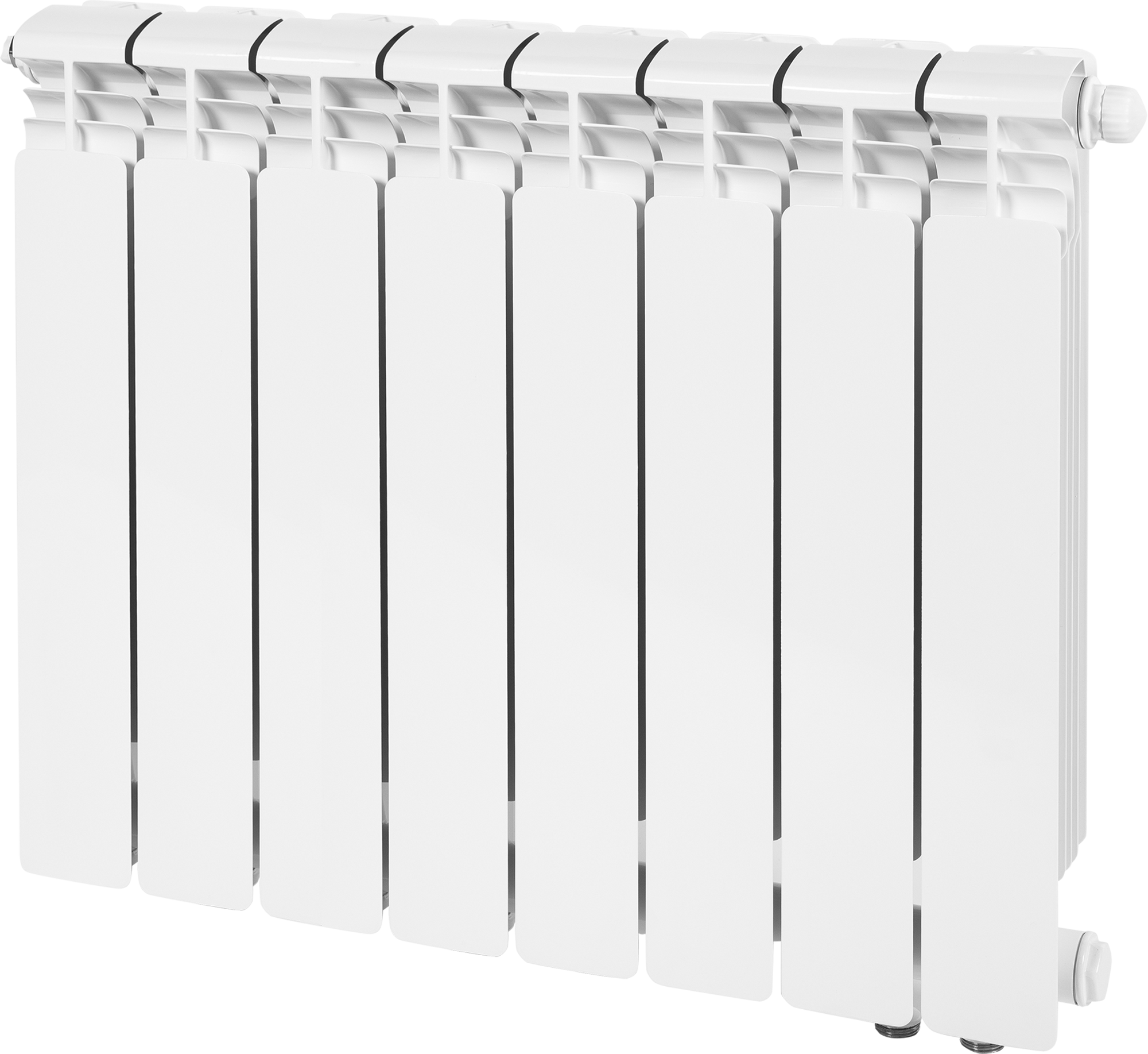 Изображение товара Алюминиевый радиатор Rifar Alum 500 8 секций белый