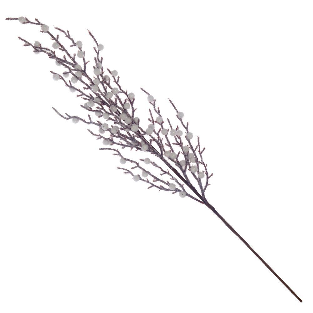Изображение товара Новогоднее украшение Ветка 3x77x16 см цвет белый