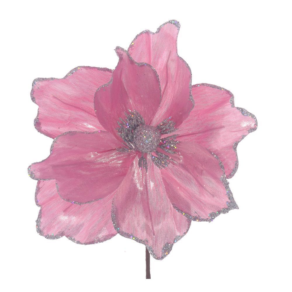 Изображение товара Новогоднее украшение 746957 22x21x22 см цвет розовый