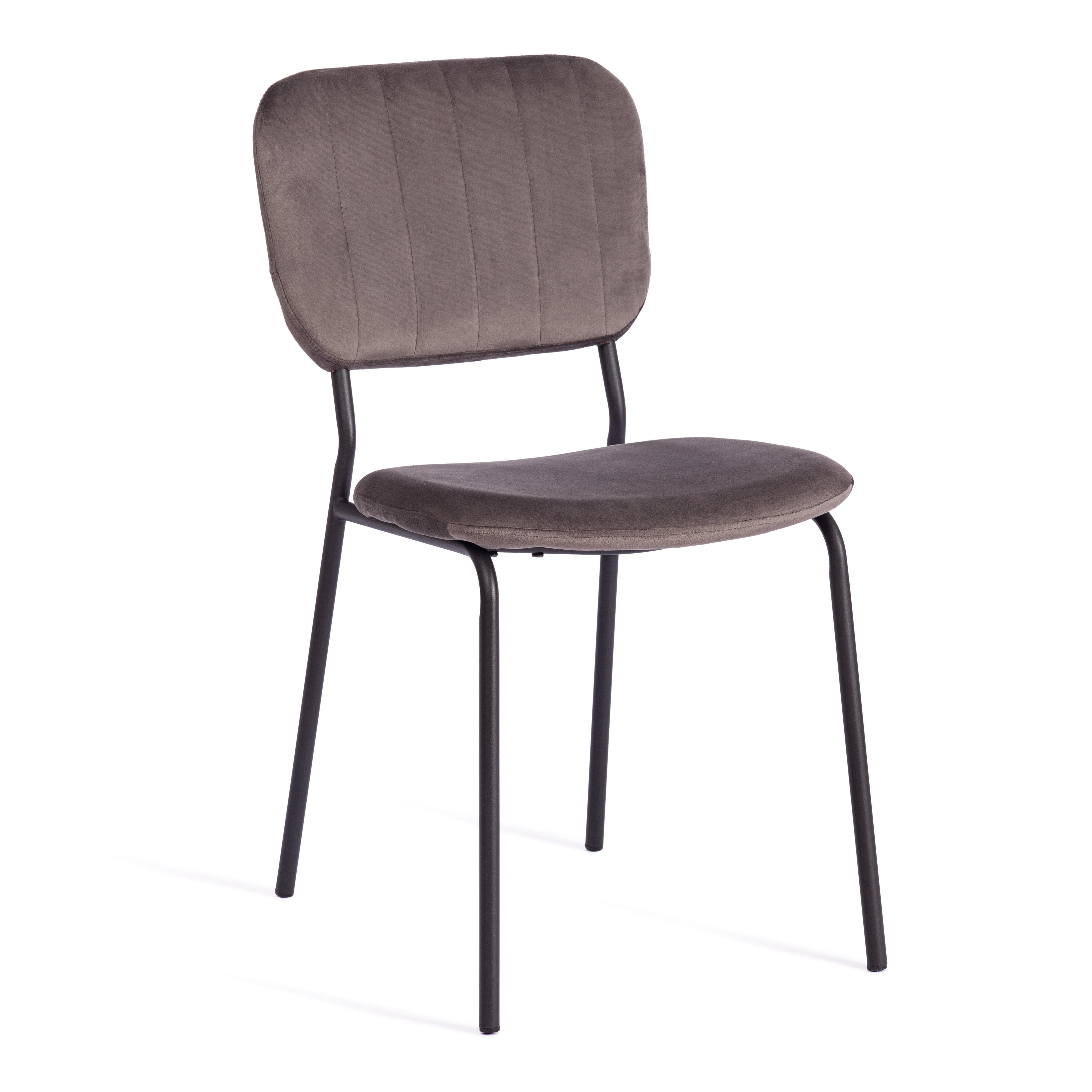 Изображение товара Кухонный стул Tetchair Carol 82x45x56 см вельвет цвет светло-серый
