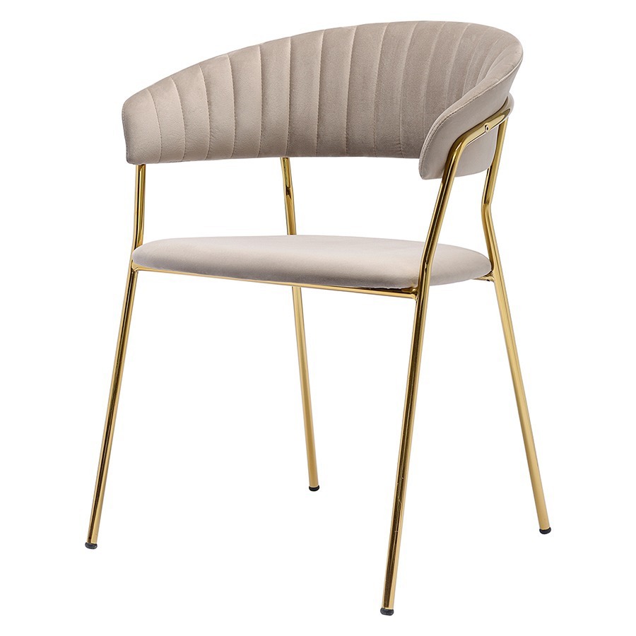 Изображение товара Стул Bergenson bjorn Stefany 51.5x78.5x60 см велюр цвет серый