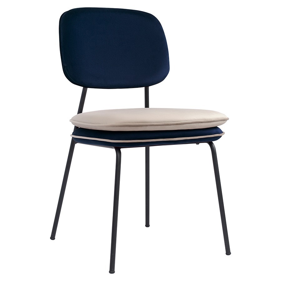 Изображение товара Стул Bergenson Bjorn Pea из велюра с металлокаркасом и комфортной обивкой