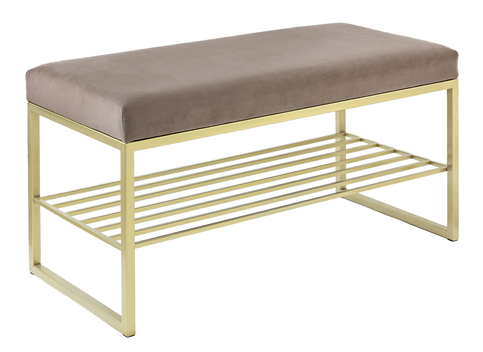 Изображение товара Банкетка Greenween 85x45x40 см Ruby Mini цвет золотой/мокко