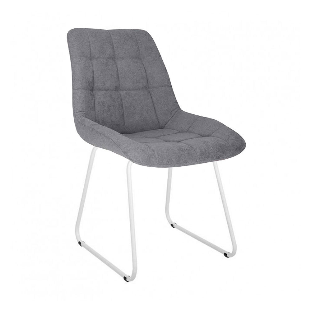 Изображение товара Стул Nowy styl Nicole cfs white (на полозьях) soro 52.5x87.7x57.3 см текстиль цвет серый Изображение товара Стул Nowy styl Nicole cfs white (на полозьях) soro 52.5x87.7x57.3 см текстиль цвет серый