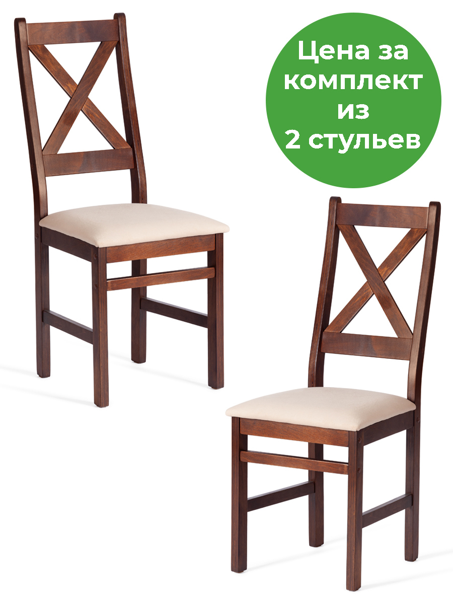Изображение товара Кухонный стул Crossman из велюра в классическом стиле 41х100х40 см
