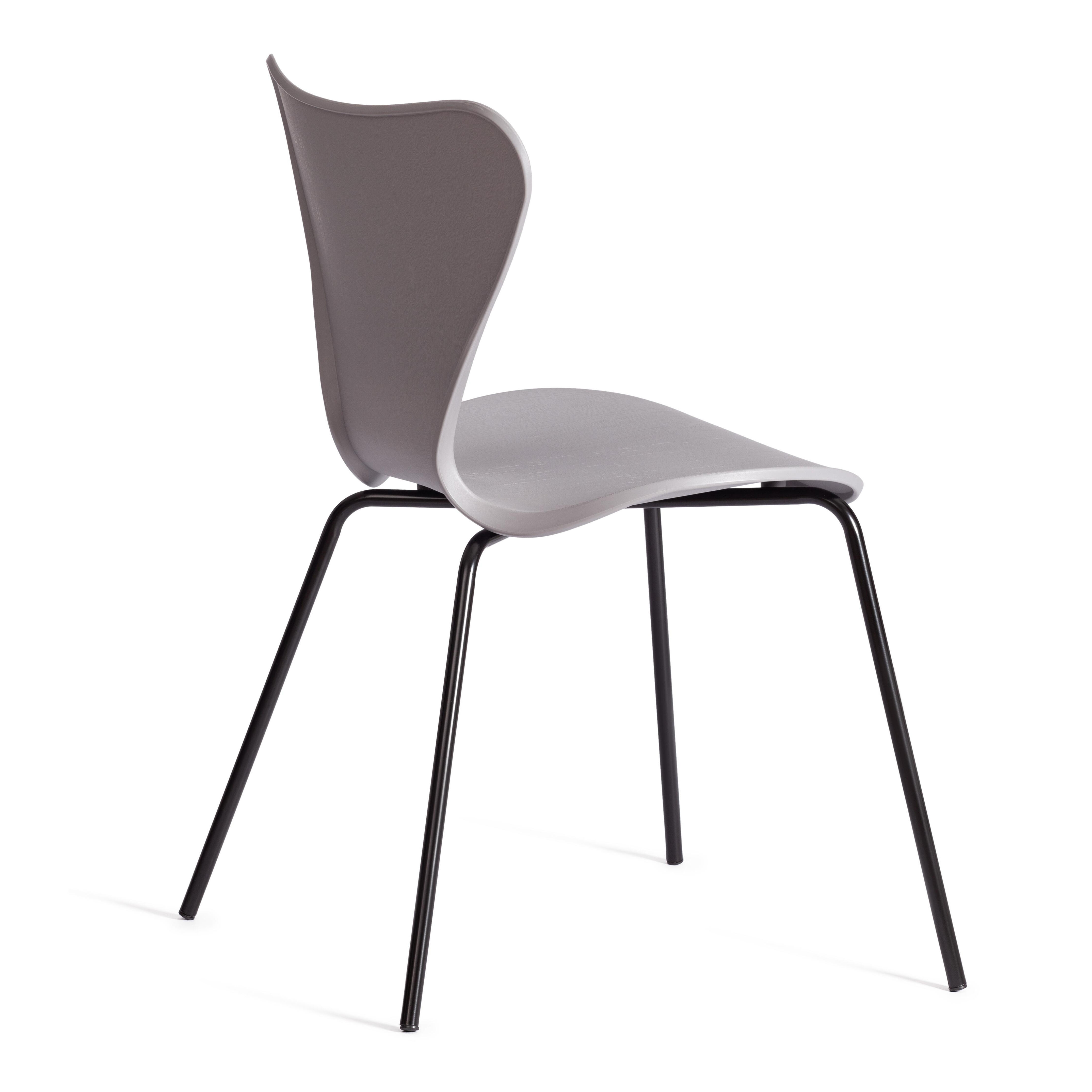 Изображение товара Комплект 2 кухонных стульев Tetchair Jacobsen современный дизайн серый черный