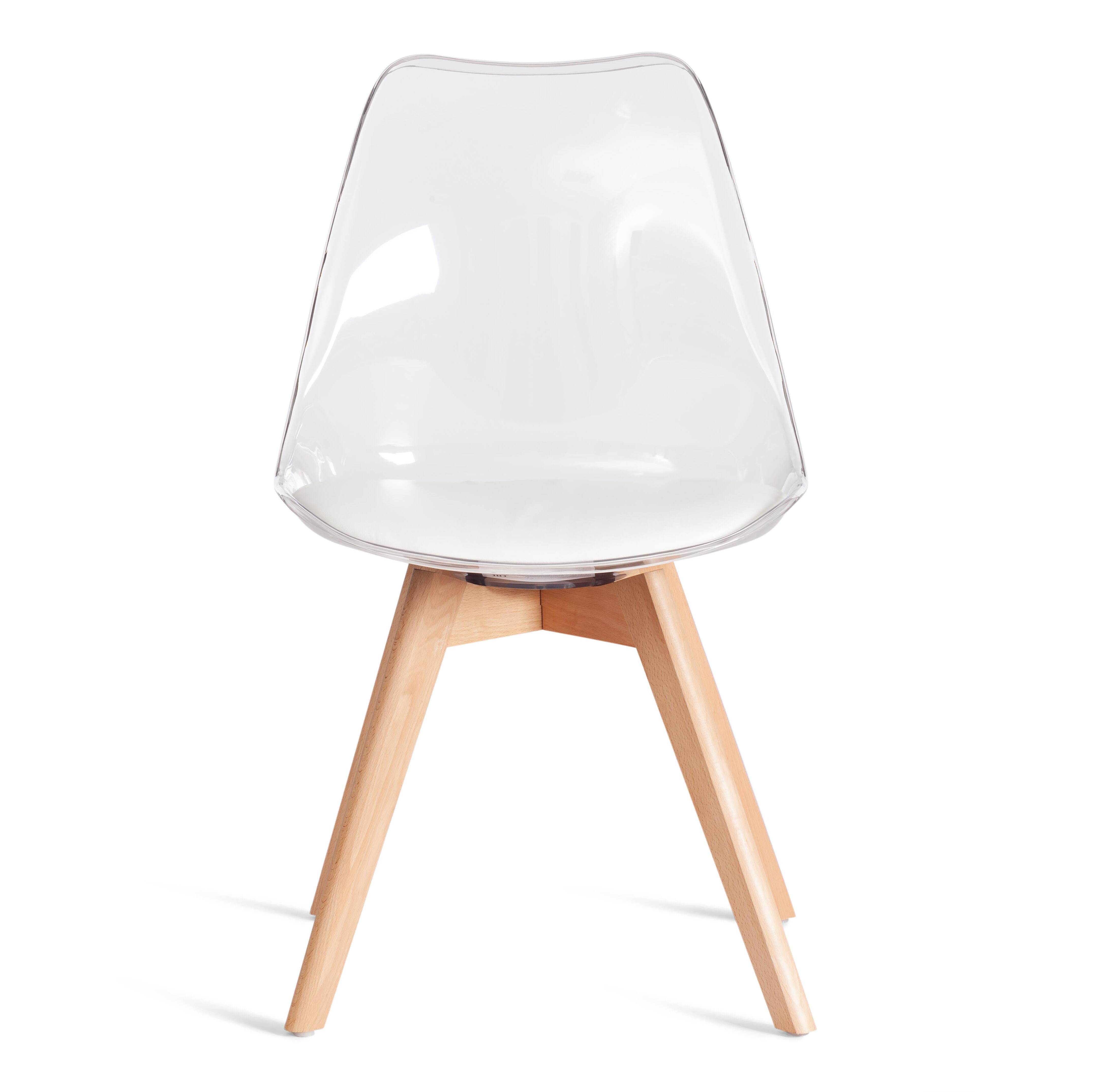 Изображение товара Стул Tetchair Tulip 79x59x48 см пластик/искусственная кожа цвет прозрачный