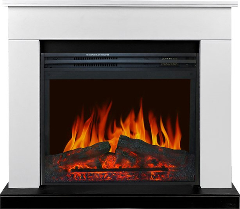 Изображение товара Электрокаминокомплект Royal Flame Bergen SFT Jupiter 2 кВт белый черный