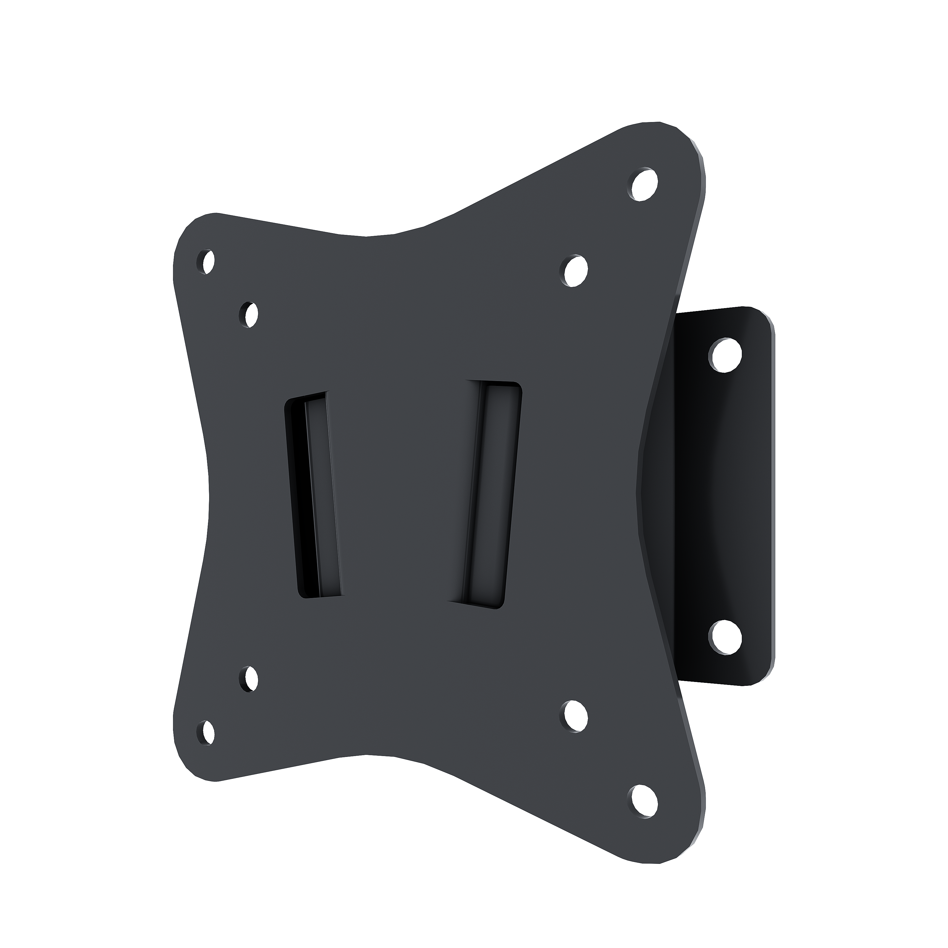 Изображение товара Кронштейн для ТВ настенный не поворотный 12x12 см черный