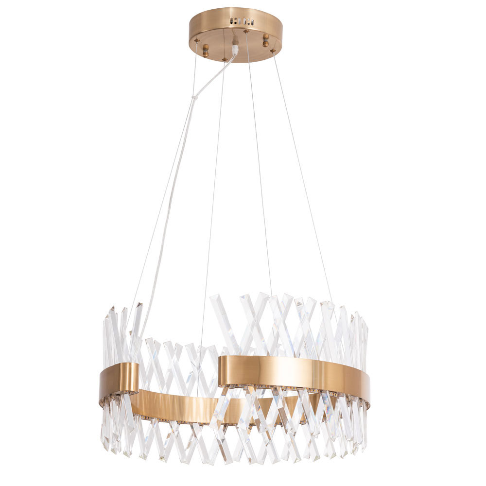 Изображение товара Подвесной светодиодный светильник Divinare Corona 1685/01 SP-1 70 Вт IP20 натуральный хрусталь