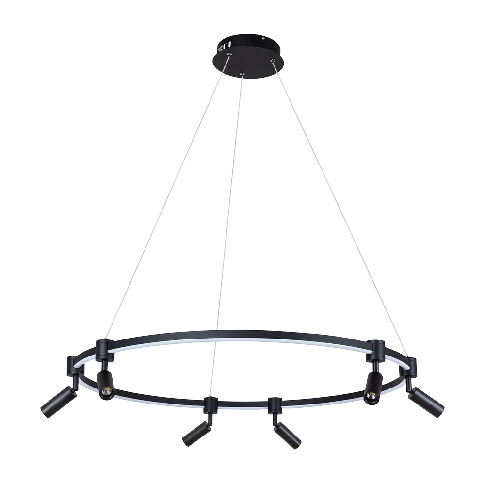 Изображение товара Подвесной светодиодный светильник ARTE LAMP A2186SP-1BK с пультом управления для современного интер