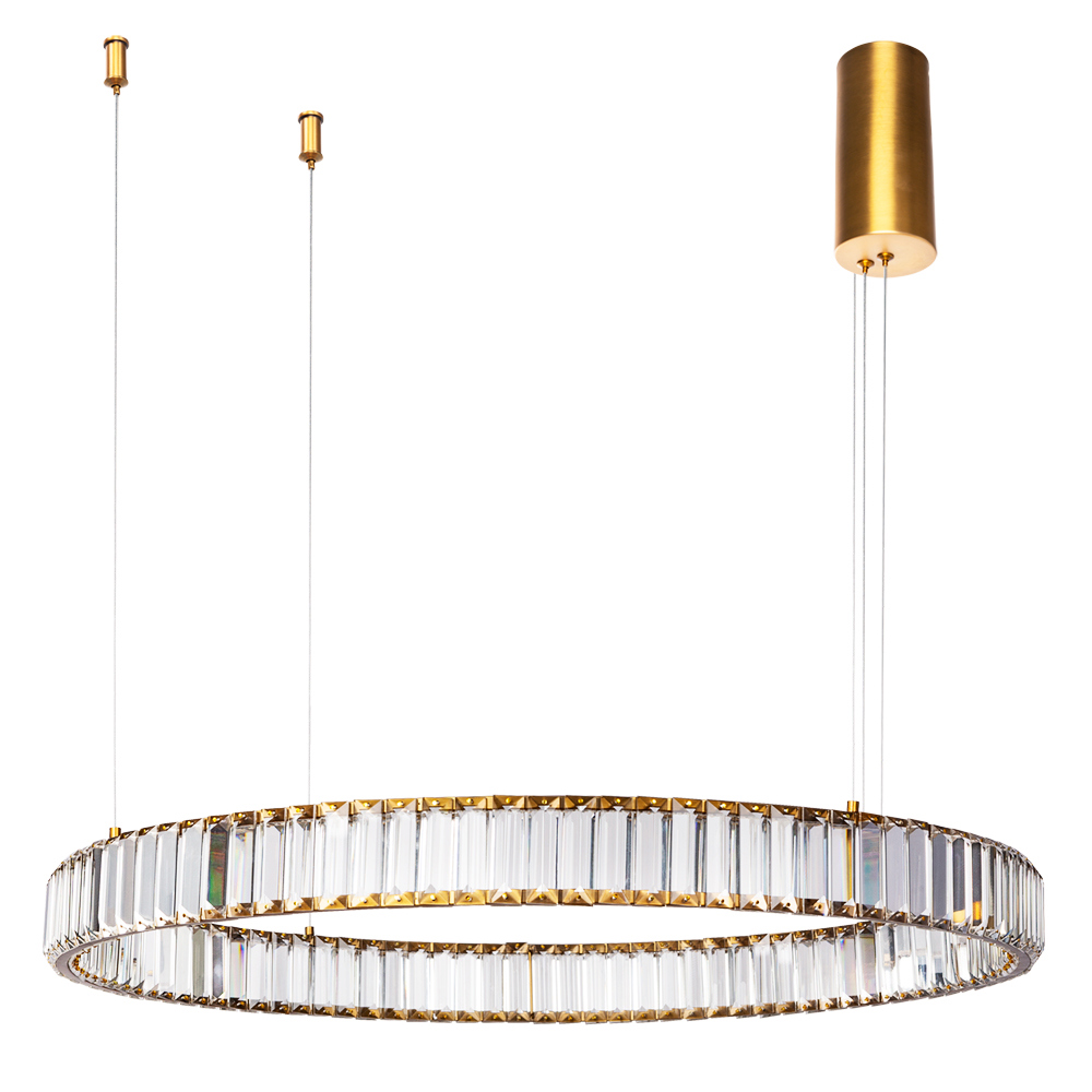 Изображение товара Люстра потолочная светодиодная DIVINARE 1135/17 SP-47 теплый белый свет латунь