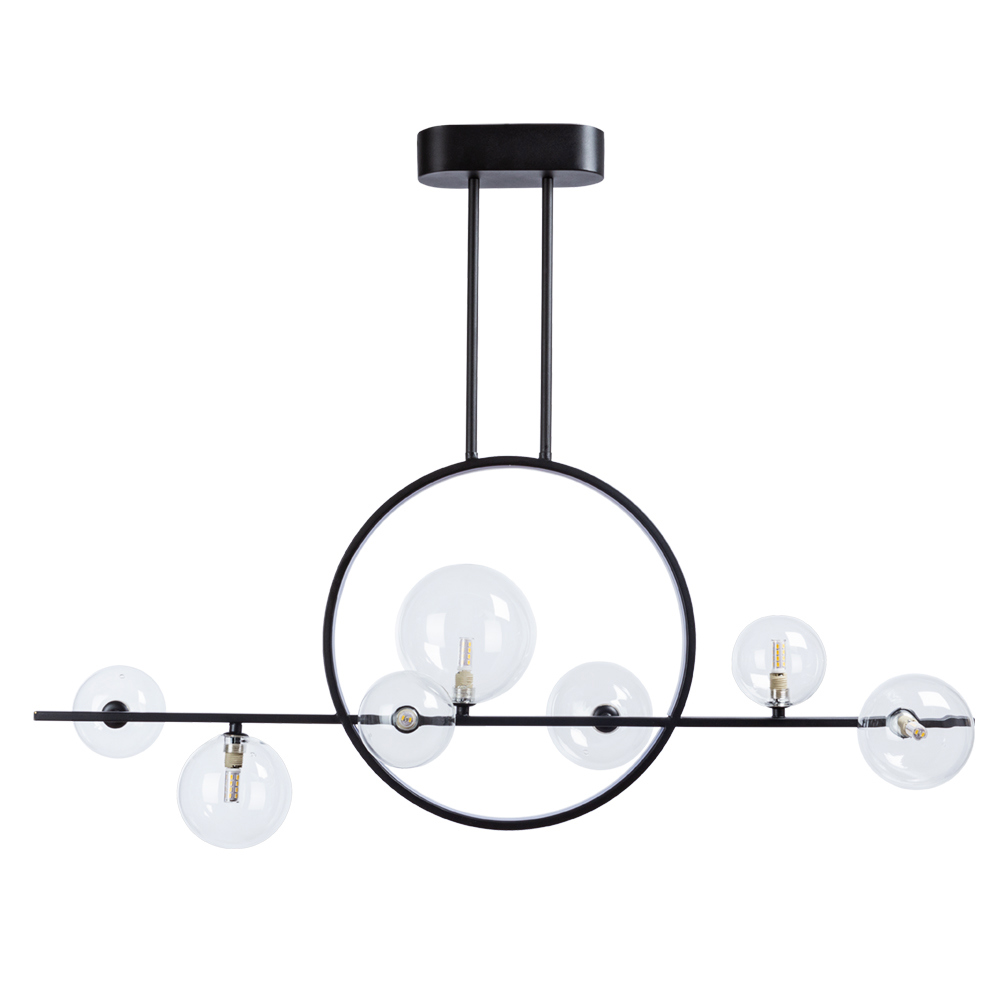 Изображение товара Люстра потолочная светодиодная ARTE LAMP SATURN A7791SP-59BK черная 59 Вт 4000K