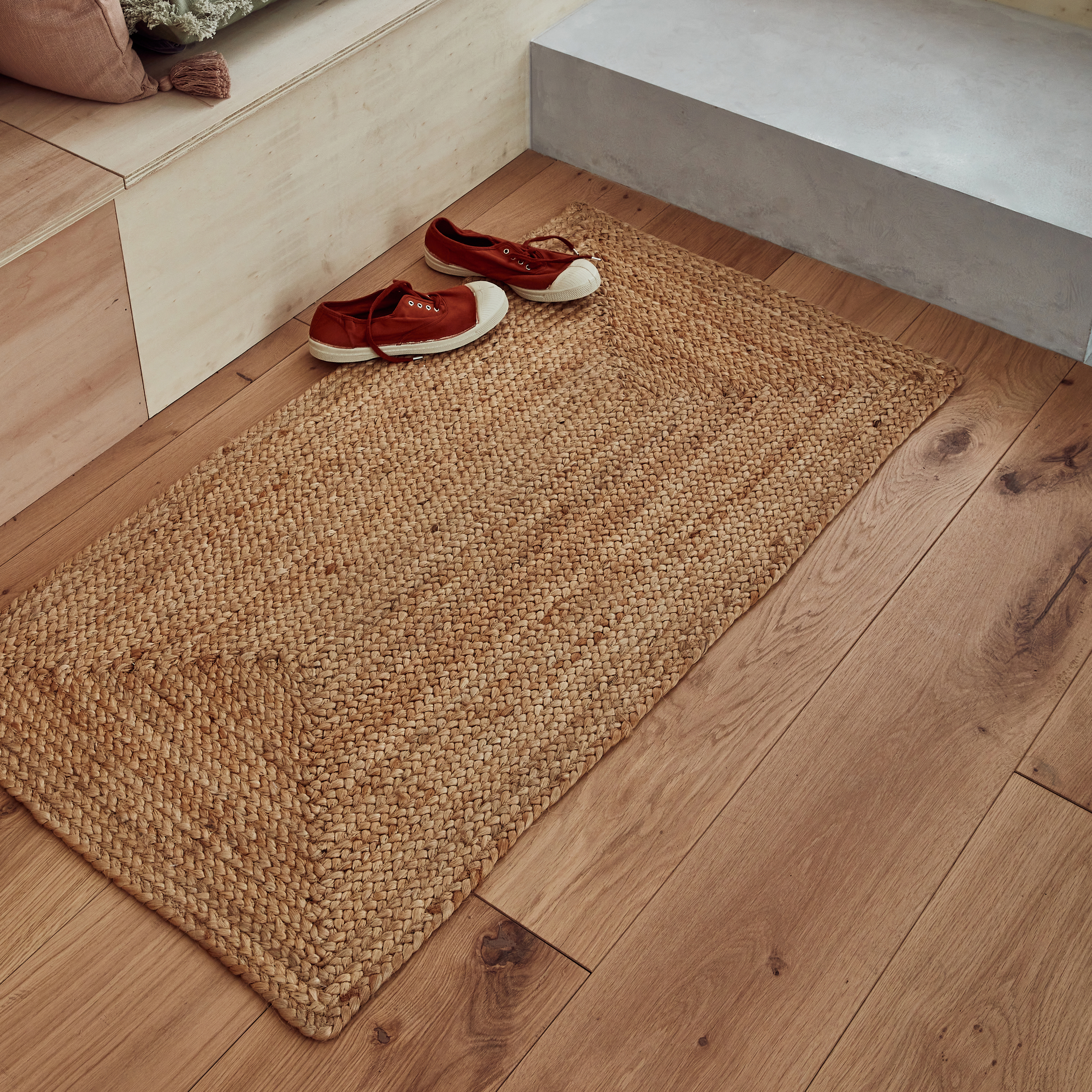 Изображение товара Ковер джут Inspire Nils 60x110 см натуральный экологичный для дома