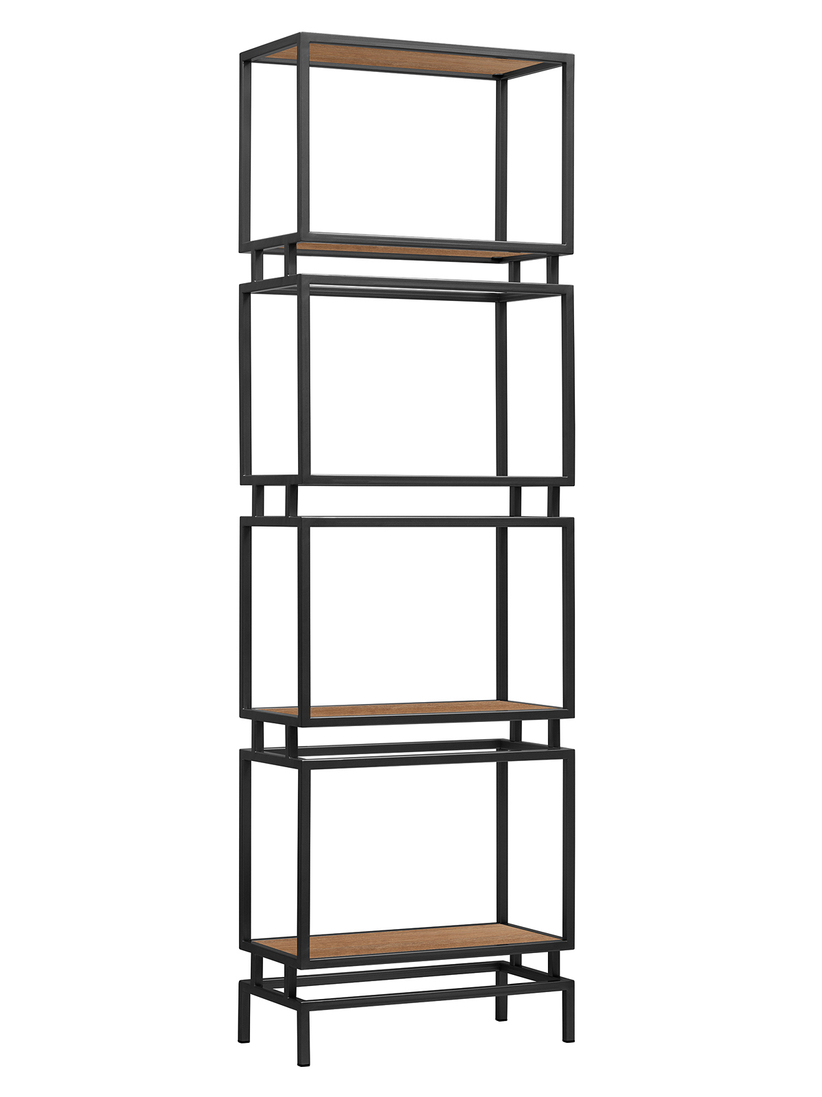 Изображение товара Стеллаж Greenween GW-BRICK-B-LD-R 60x196x30 см черный и Робиния