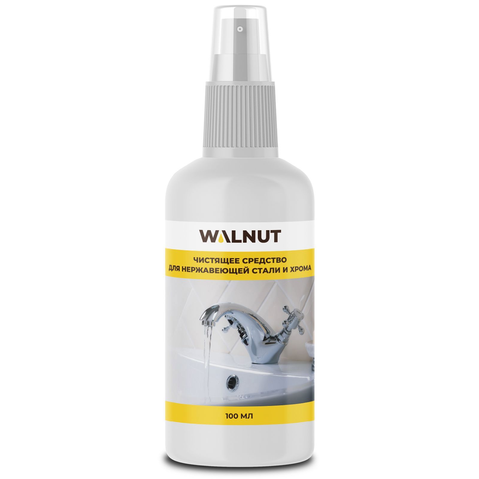 Изображение товара Чистящее средство Walnut WLN0570 для нержавеющей стали и хрома 100 мл Изображение товара Чистящее средство Walnut WLN0570 для нержавеющей стали и хрома 100 мл