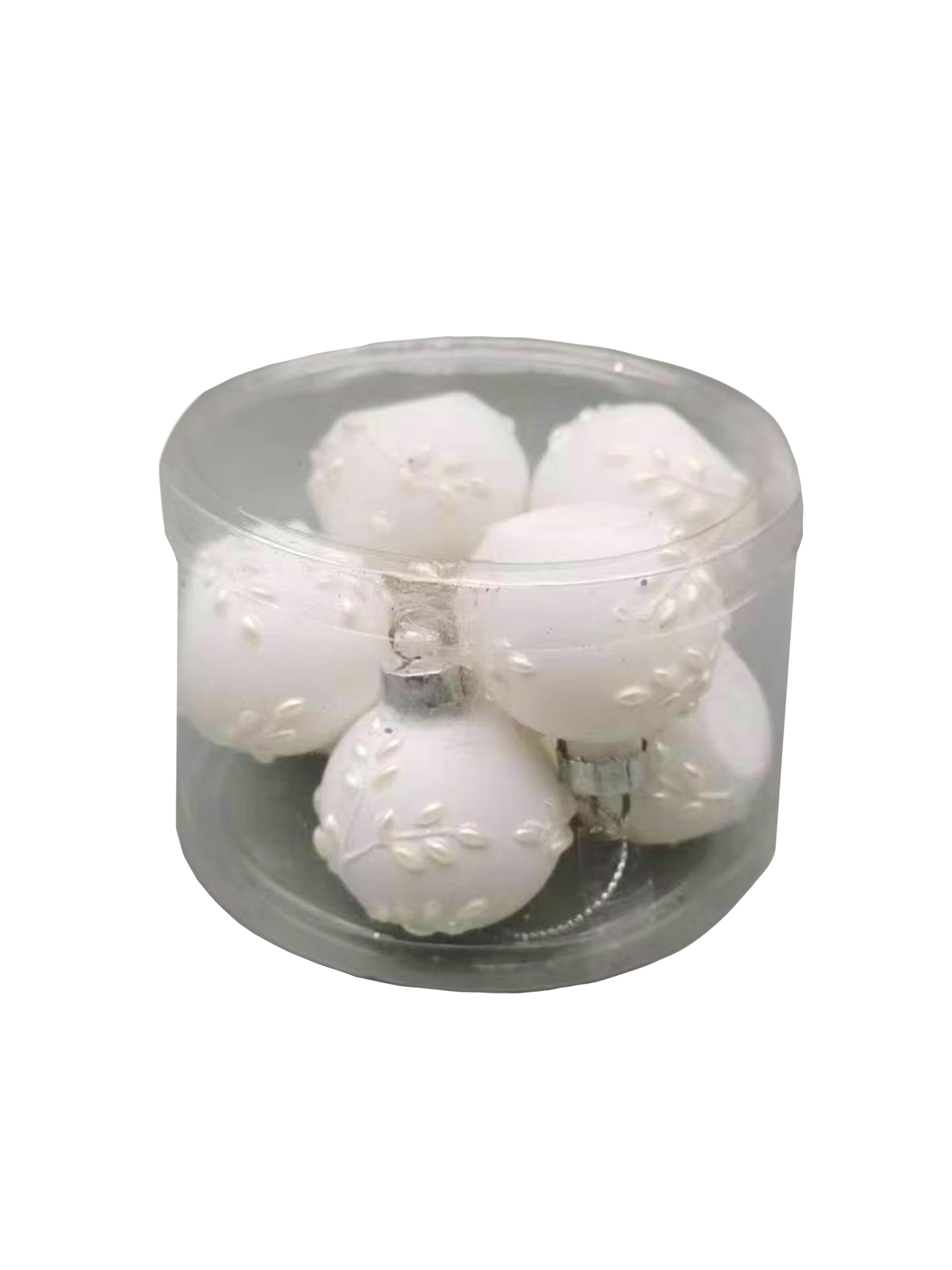 Изображение товара Набор елочных игрушек Magic time 92623 4 см 4 см белый 8 шт