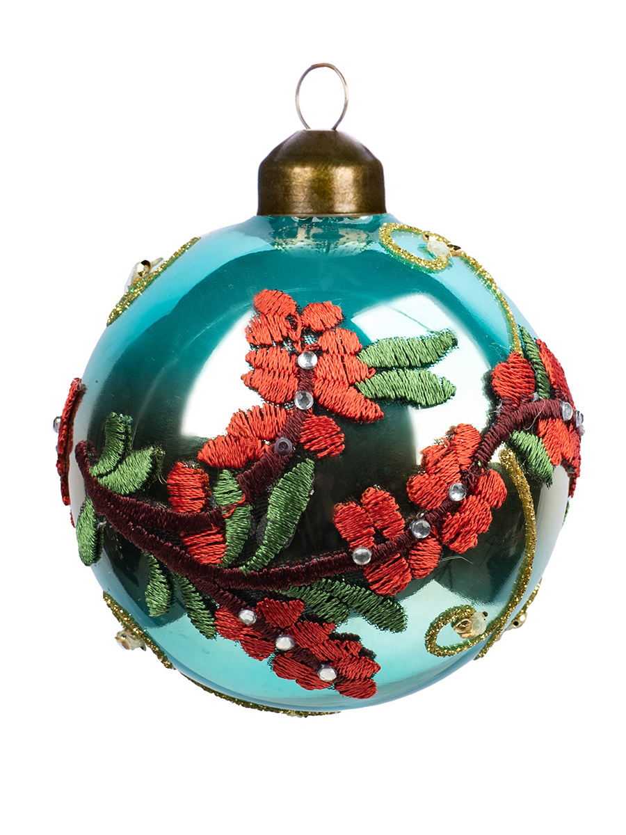 Изображение товара Елочная игрушка Valma 91553 8 см x 8 см синий