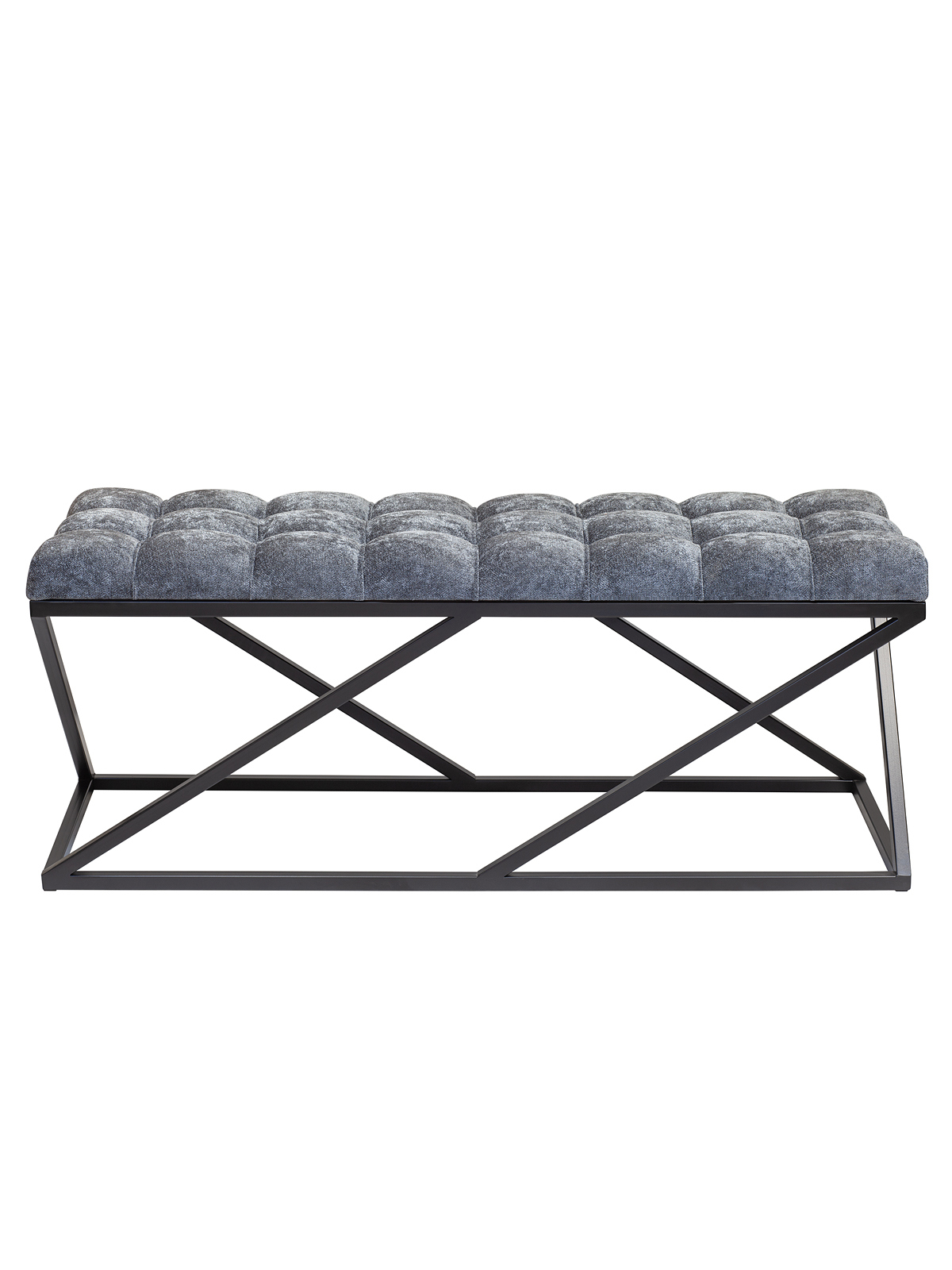 Изображение товара Банкетка Greenween Zuma 110x45x40 см серый/черный