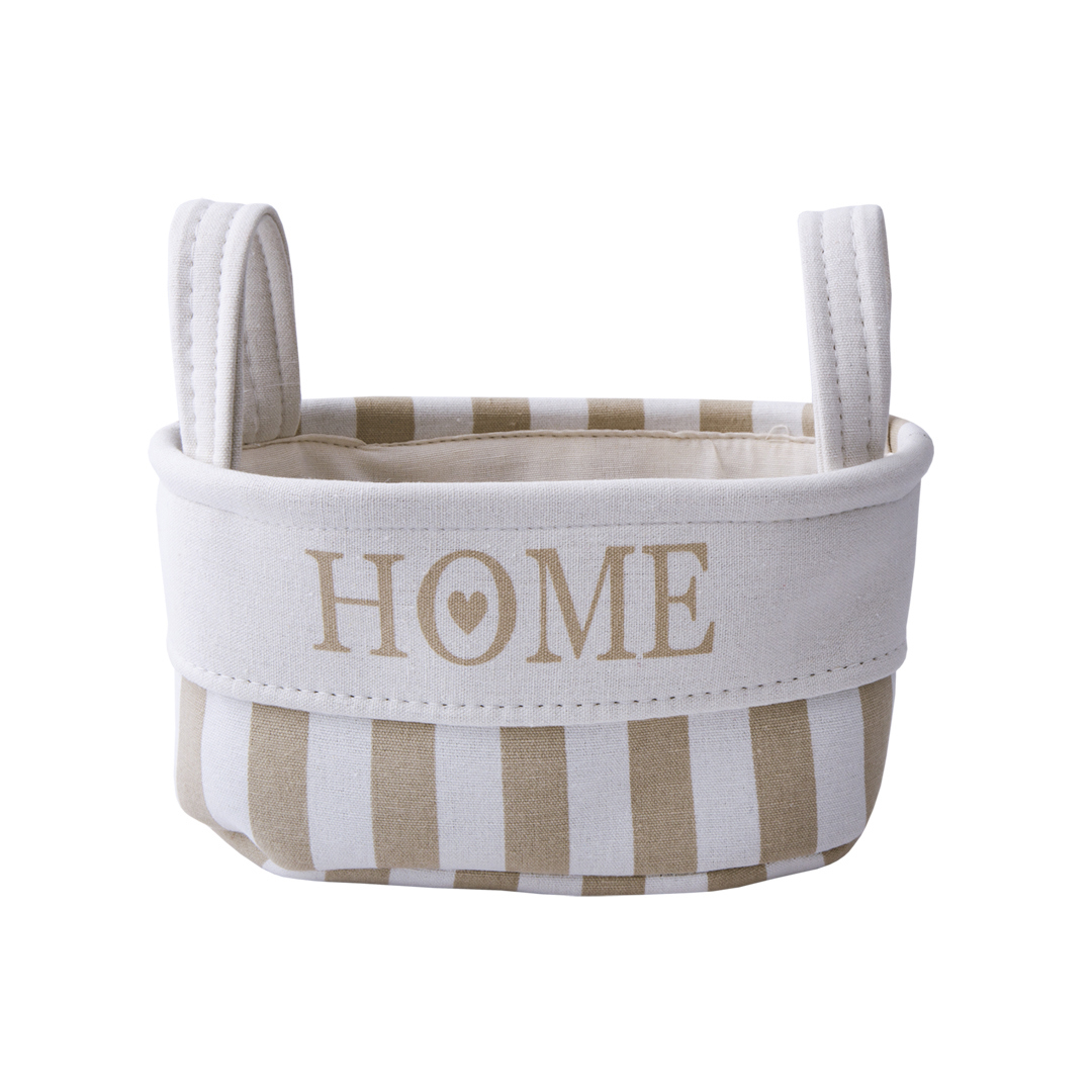 Изображение товара Корзина Handy home 18x16x28 см ткань цвет бежевый