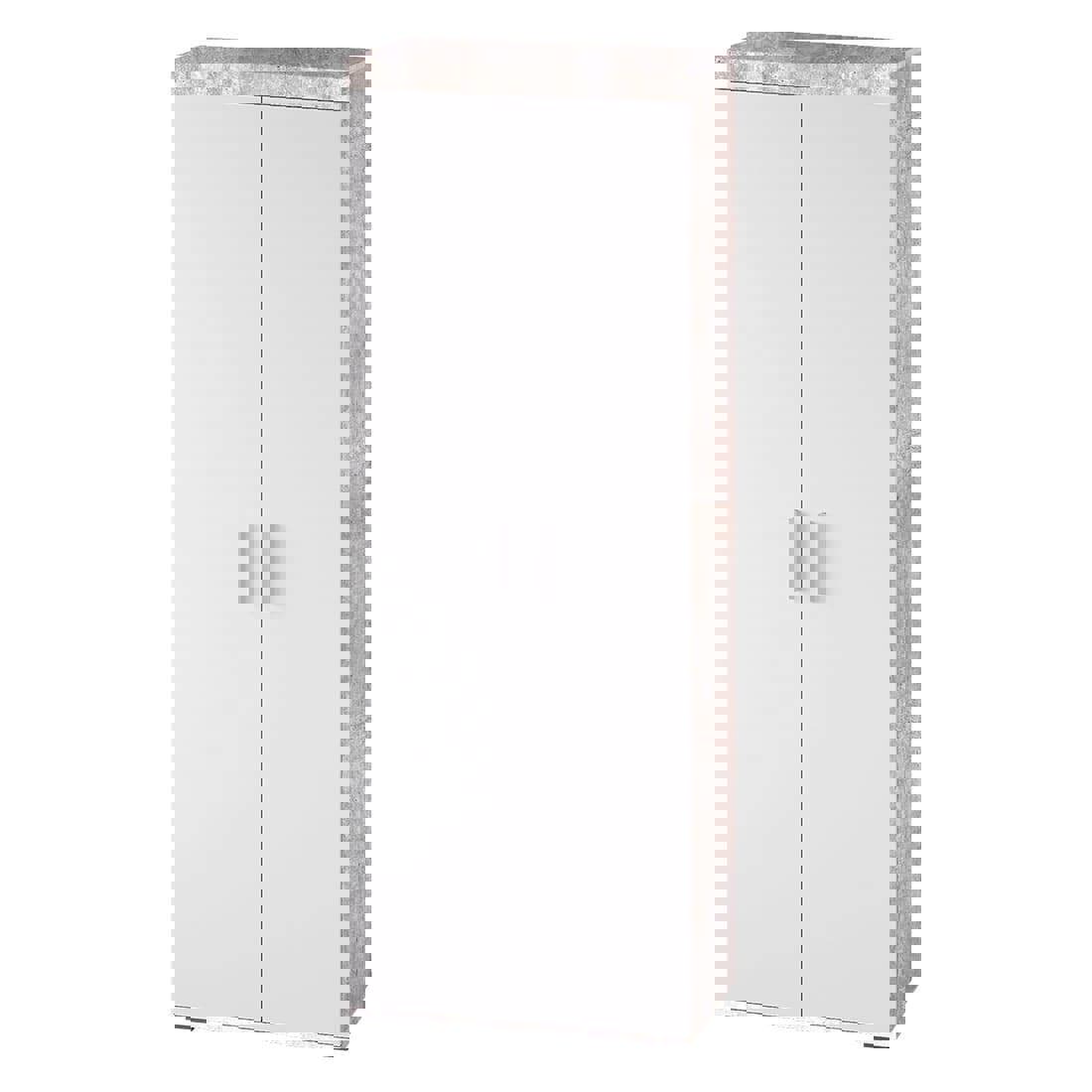 Изображение товара Современный распашной шкаф BTS Инстайл ШК-29 бетон белый для спальни и гостиной