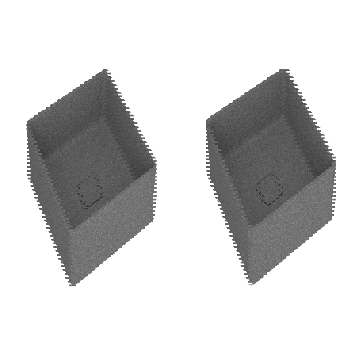 Изображение товара Раковина Bauedge dream MRY0054 40см цвет серый металлик