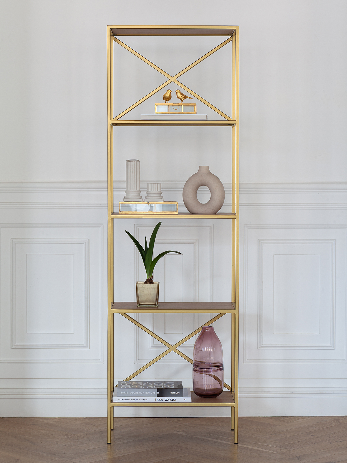 Изображение товара Стеллаж Greenween Karin 55x175x30 см с полками из ЛДСП в стиле лофт