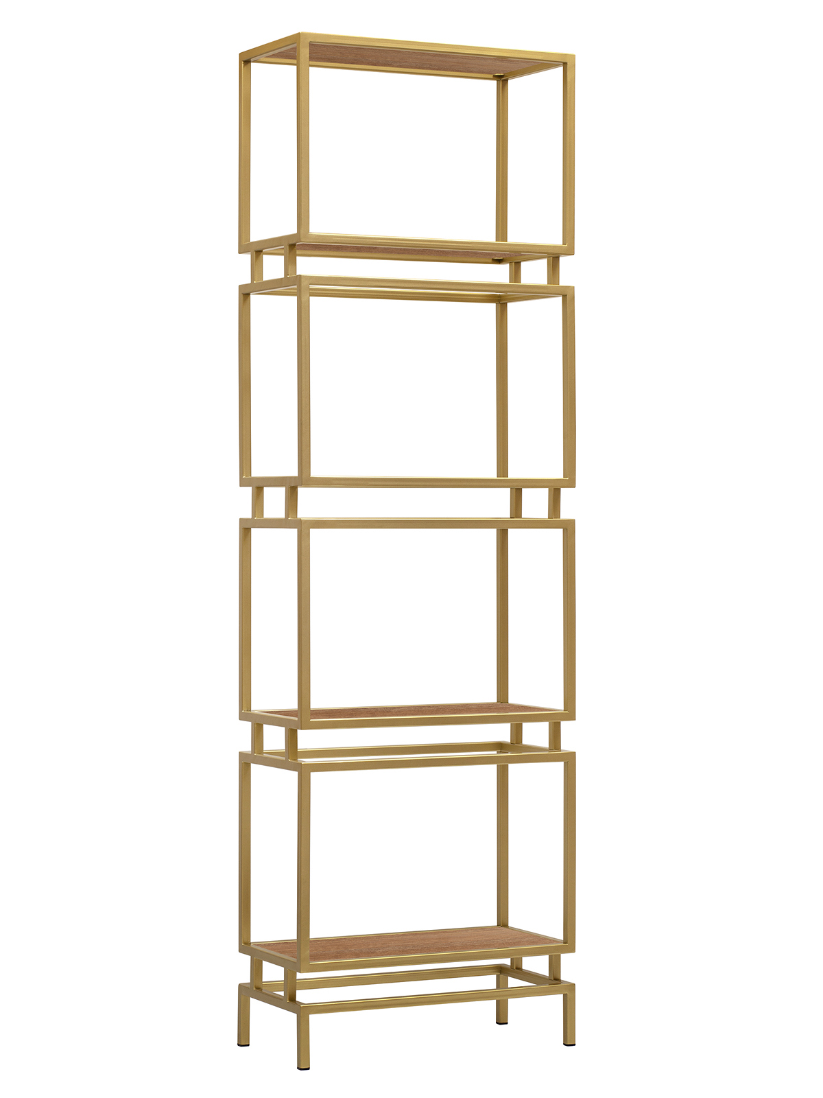 Изображение товара Стеллаж Greenween BRICK-G-LD-R 60x196x30 см золотой металлический с полками из ЛДСП