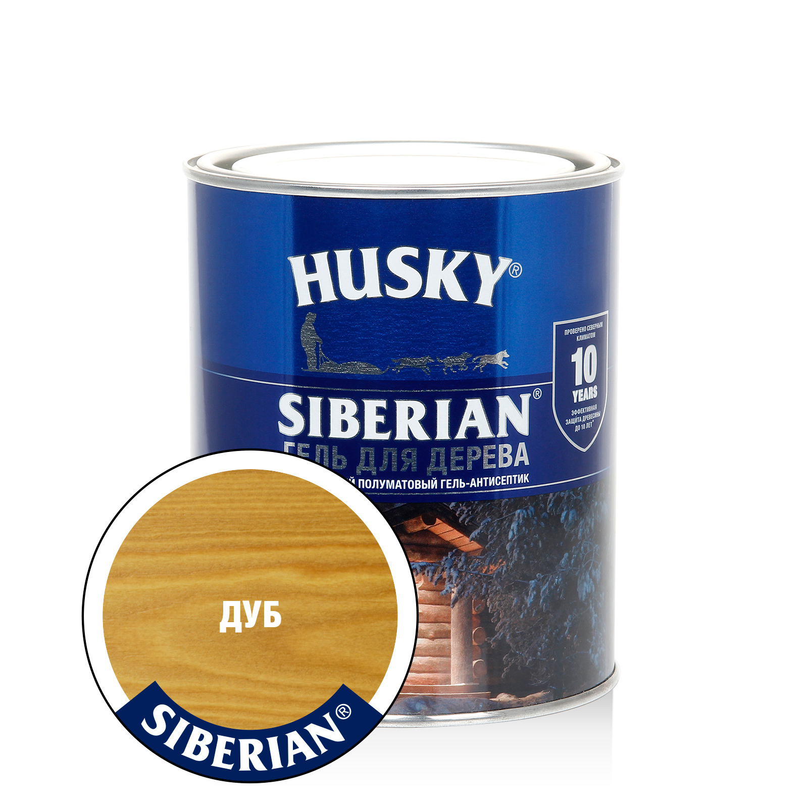 Изображение товара Антисептик HUSKY 25275 полуматовый дуб 0.9 л
