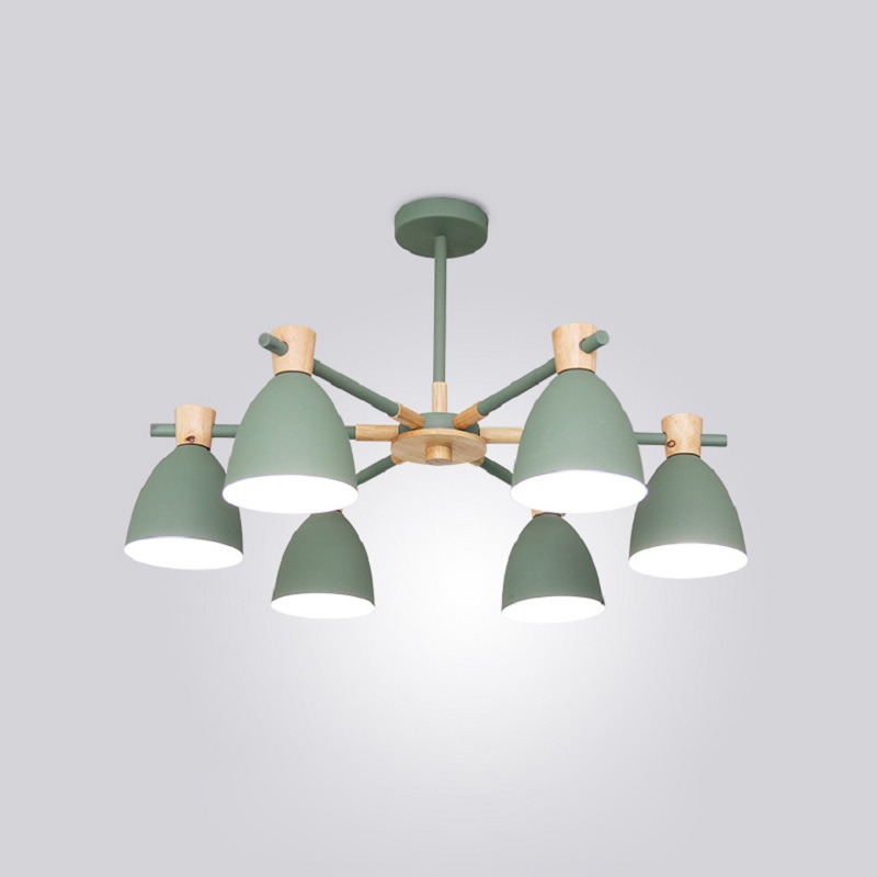 Изображение товара Люстра потолочная IMPERIUMLOFT 178026-26 FOLKE 6 ламп 18 м² цвет зеленый