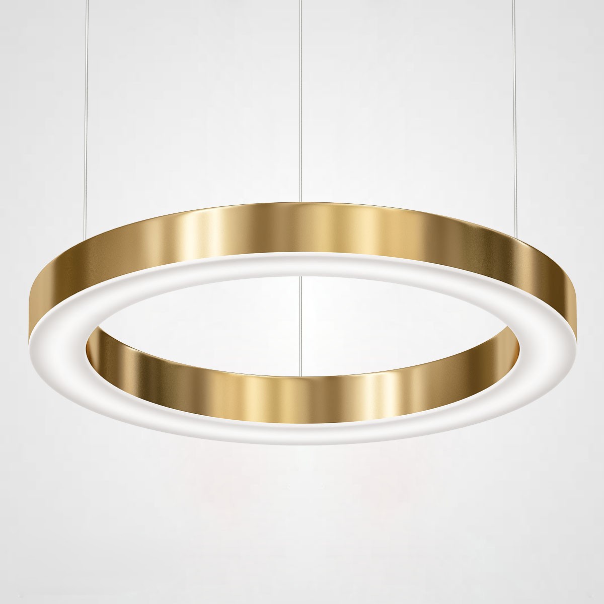 Изображение товара Люстра потолочная IMPERIUMLOFT Light Ring Horizontal 1 лампа золото для кухни гостиной 20 м²