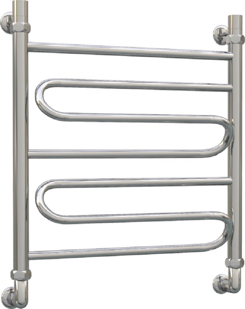 Изображение товара Полотенцесушитель водяной лестница Aquanerzh Зиг заг 63x60 см 1" нержавеющая сталь цвет серебро