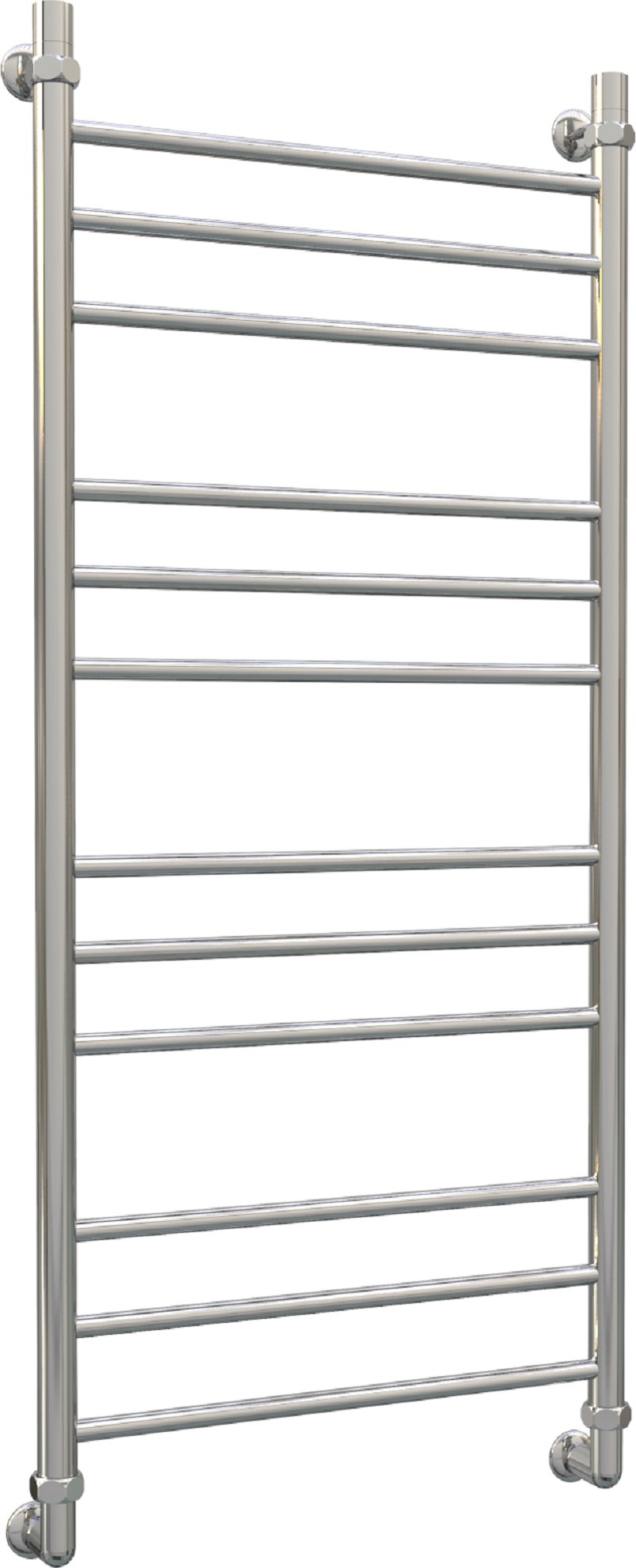 Изображение товара Полотенцесушитель водяной лестница AQUANERZH Прямая Групповая 53x120 см нержавеющая сталь серебро