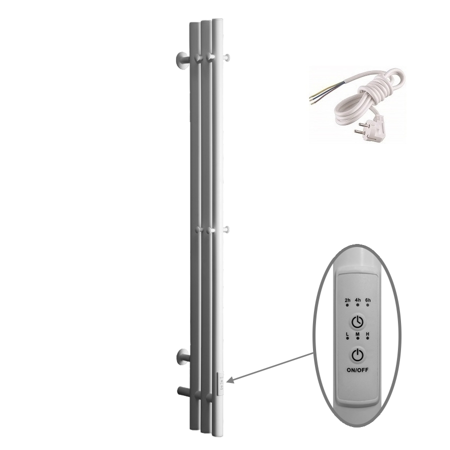 Изображение товара Электрический водяной полотенцесушитель TermoPrime Хорда 180x1200 см нержавеющая сталь Россия