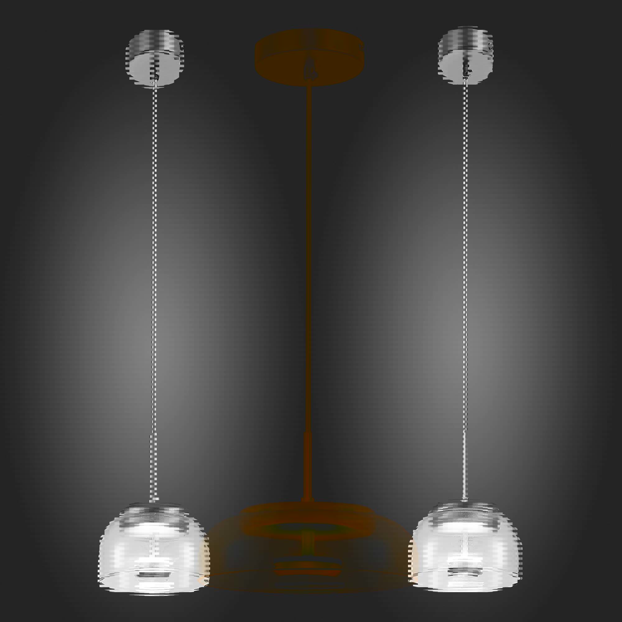 Изображение товара Люстра подвесная светодиодная ST LUCE SL6002 LAZIO, 1 лампа, латунь