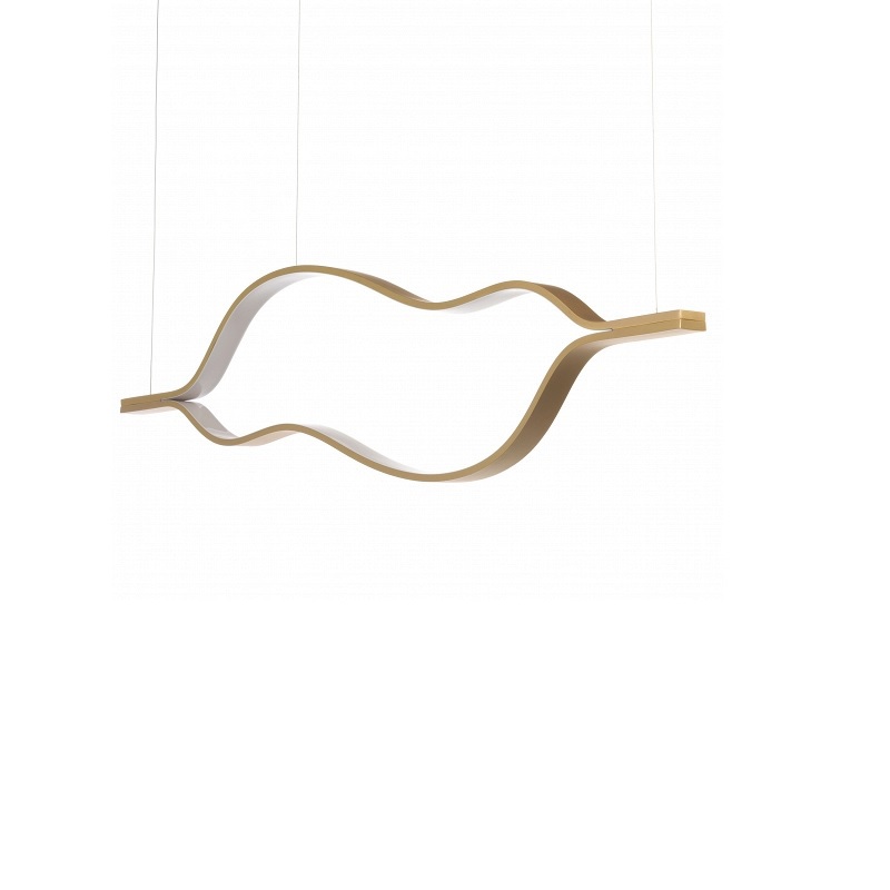 Изображение товара Люстра потолочная IMPERIUMLOFT Tape Light 2 плафона 40см золото современный стиль