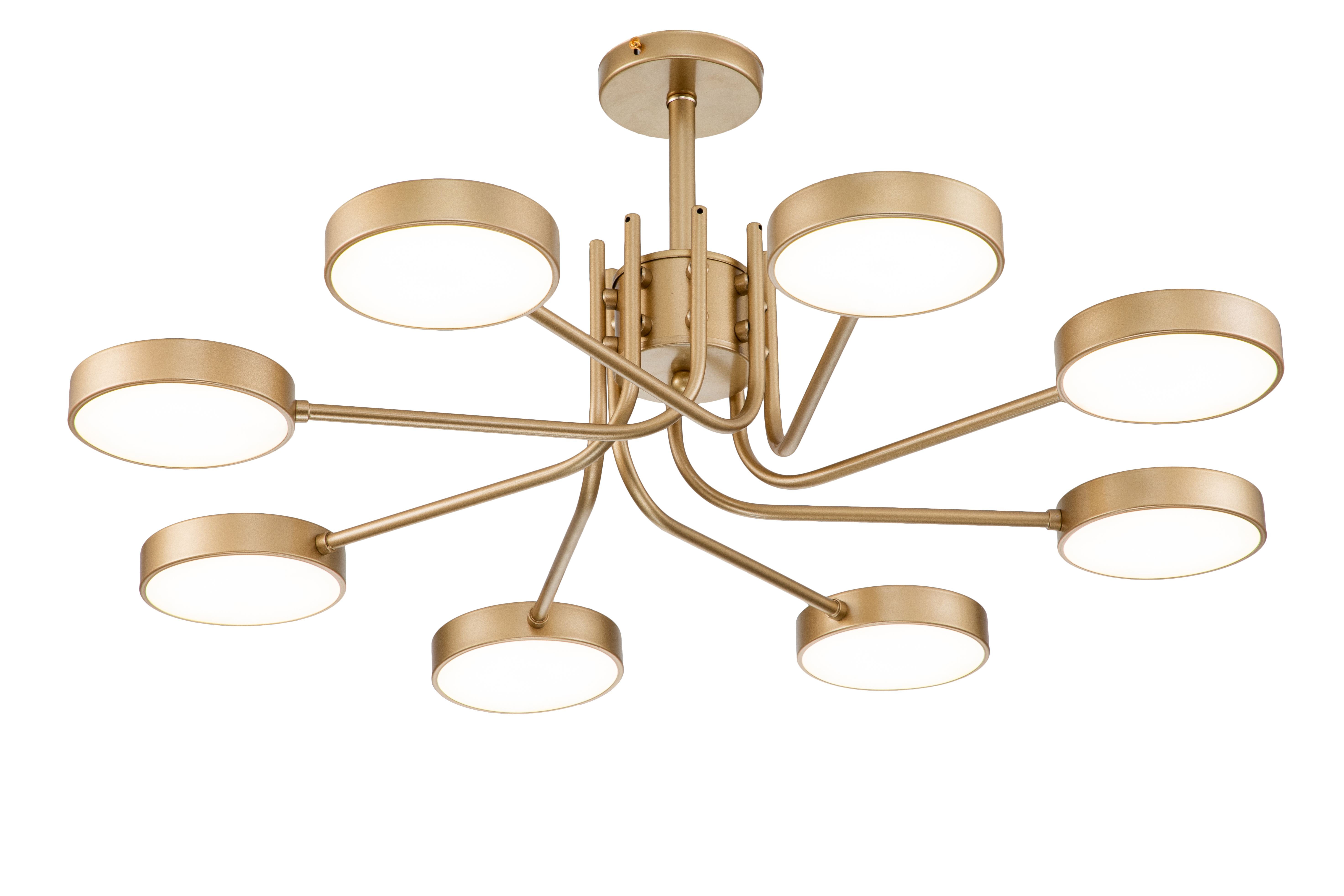 Изображение товара Люстра на штанге светодиодная ESCADA 10258/8LED SKYLAR 34 м² изменение оттенков белого цвет шампань