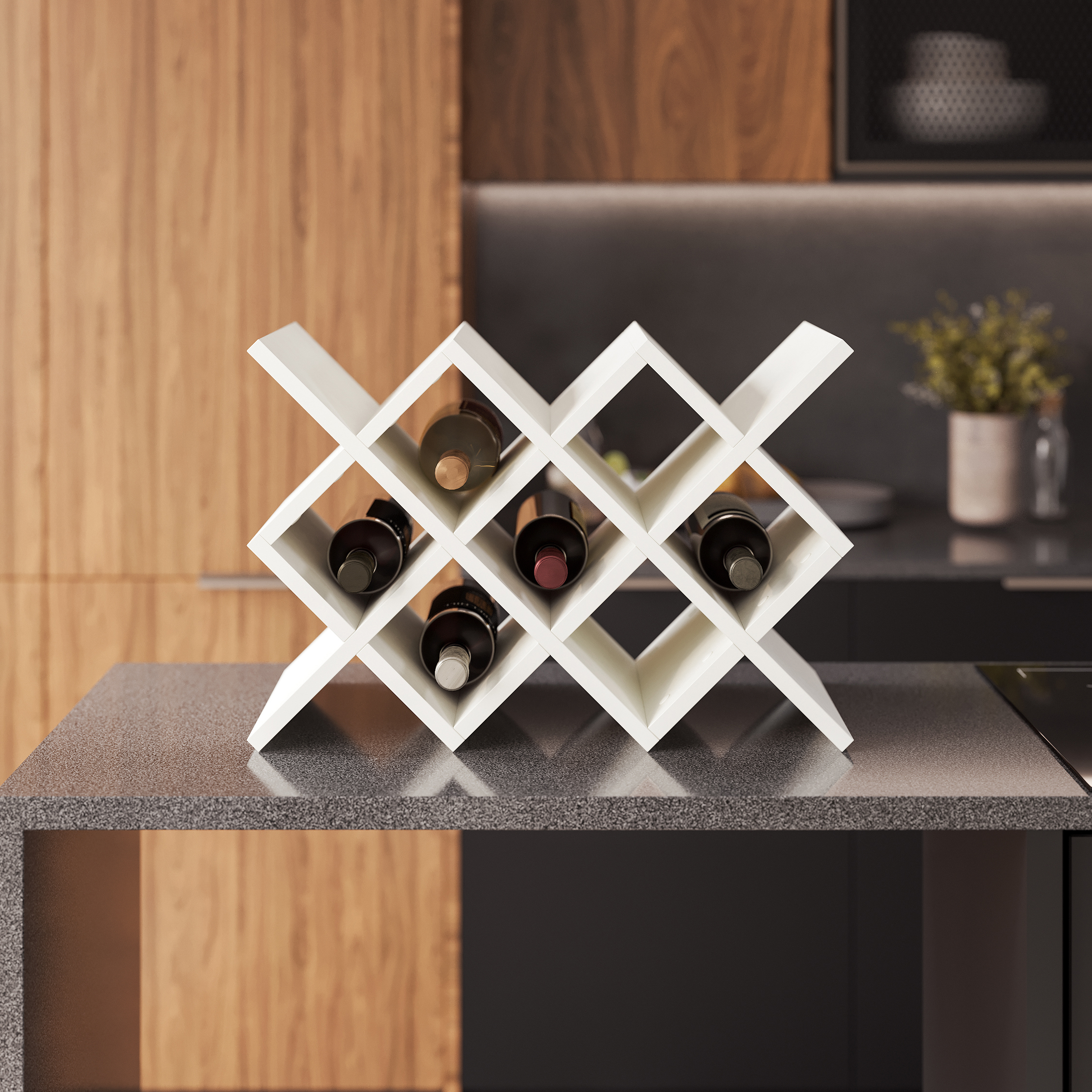 Изображение товара Стеллаж деревянный Граникум 38.5x57x30 см нагрузка до 1.5 кг ЛДСП цвет белый