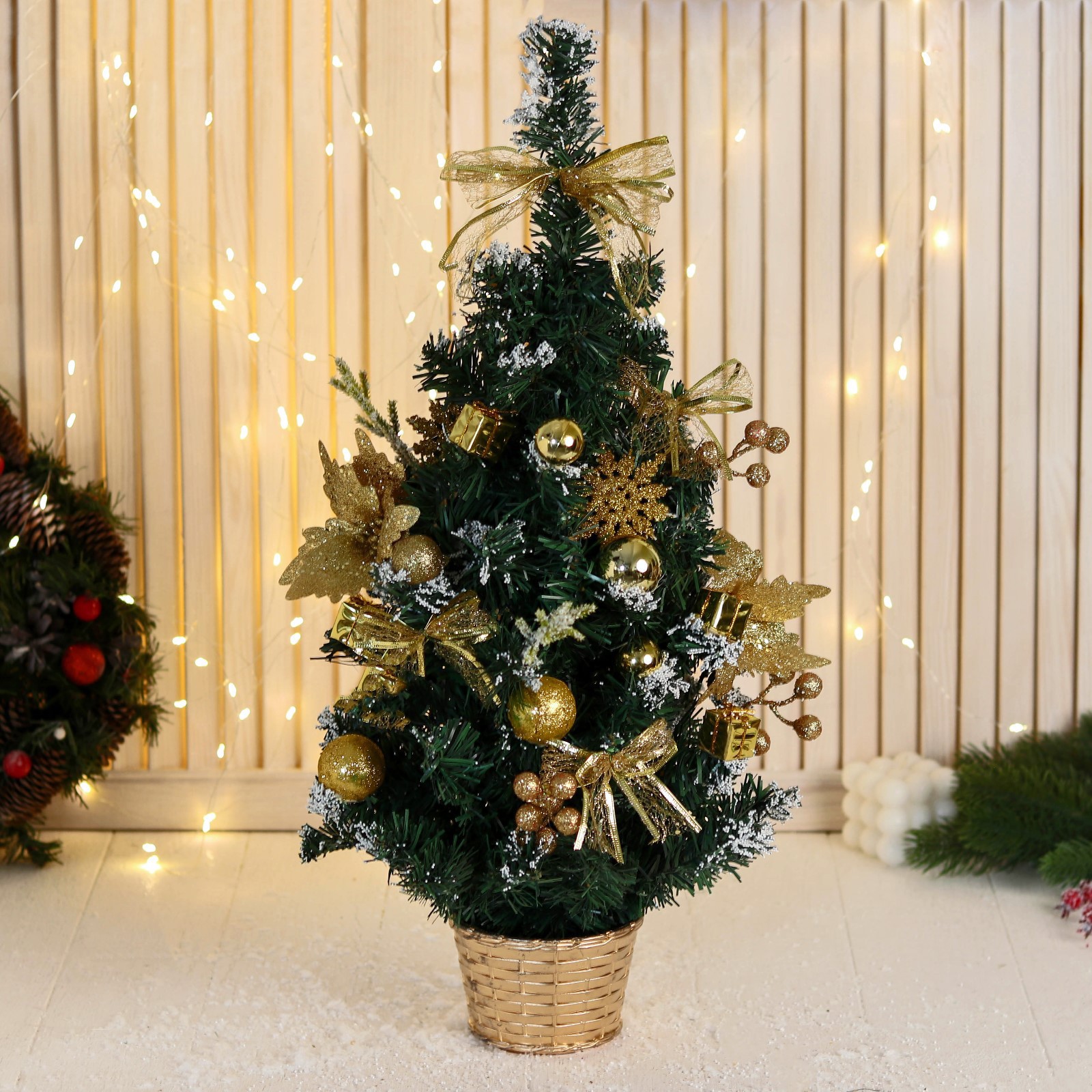 Изображение товара Ель новогодняя искусственная Зимнее волшебство 9693041 Праздничная заснеженная 28x58 см