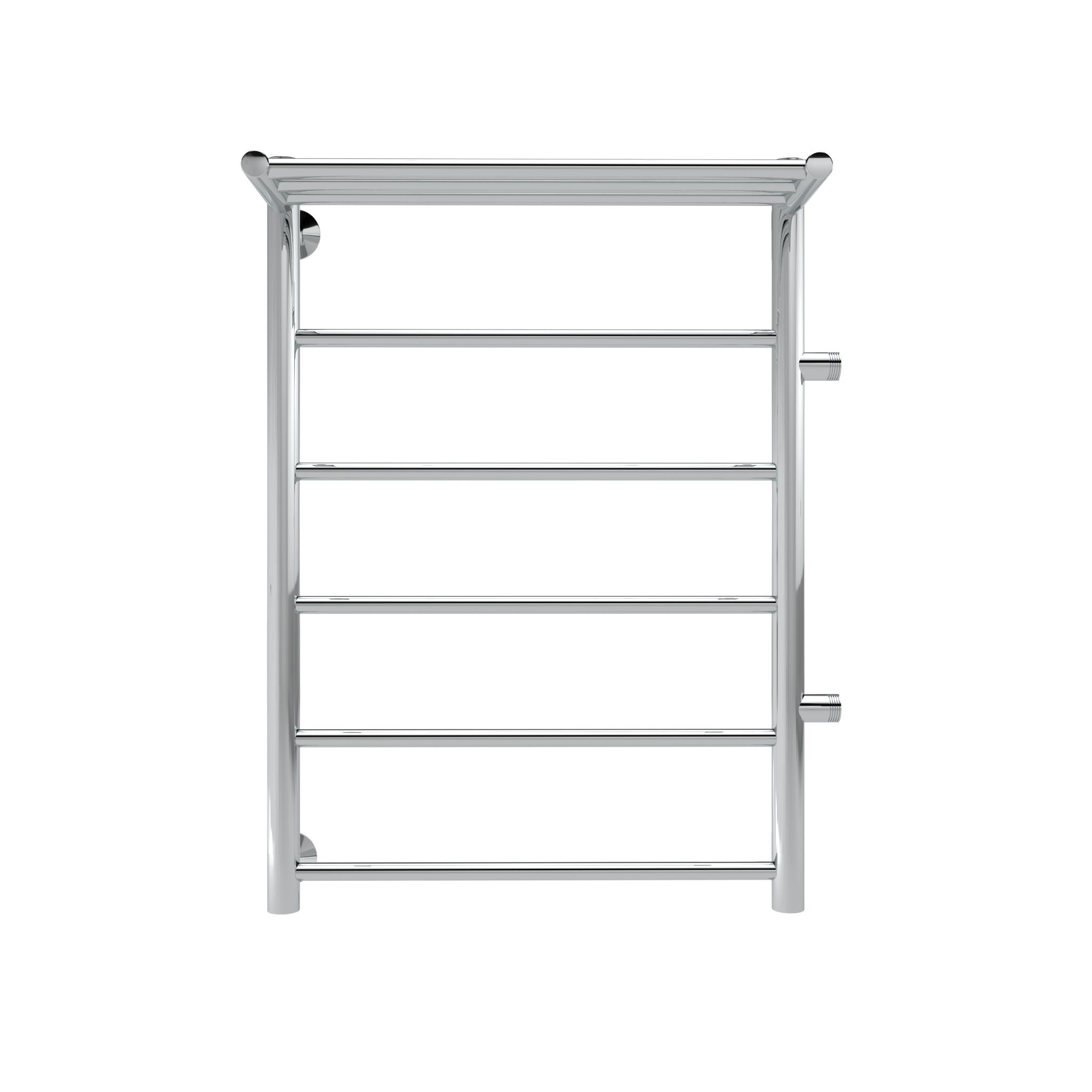 Изображение товара Полотенцесушитель водяной INDIGO Slim 50x80 см из нержавеющей стали с полкой