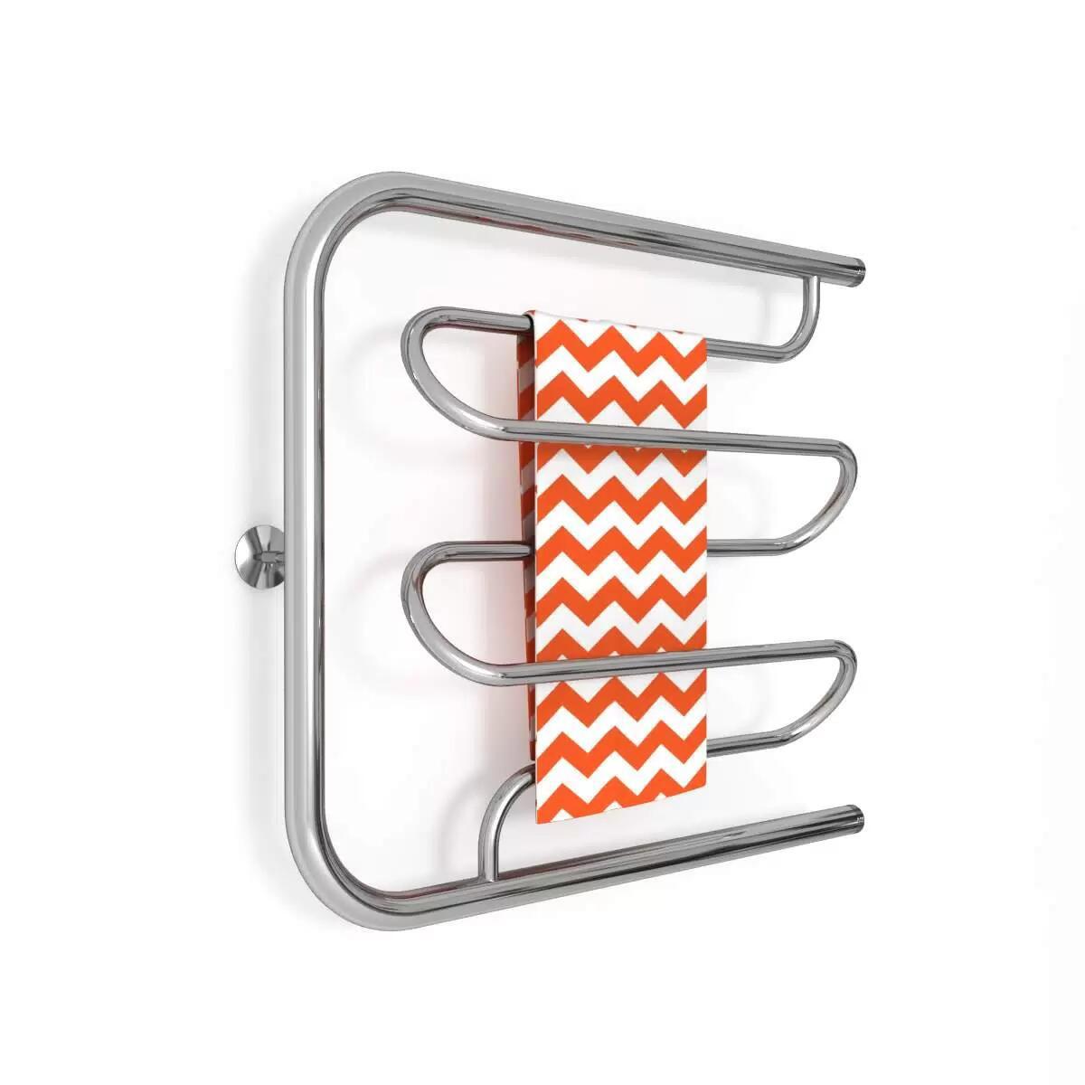 Изображение товара Водяной полотенцесушитель ZIGZAG Dw U-образный нержавейка 70x60 см серебро