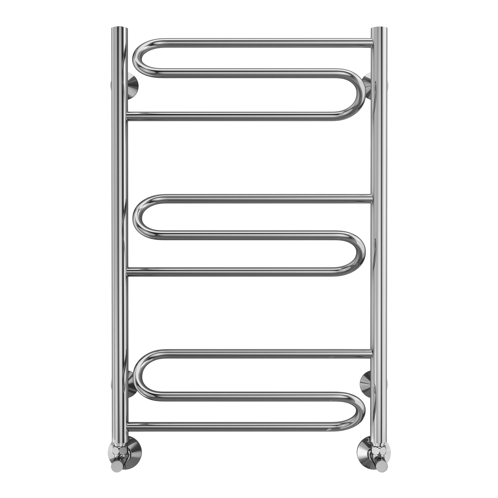 Изображение товара Полотенцесушитель водяной лестница Terminus Юпитер П9 53.2x80 см нержавеющая сталь серебро