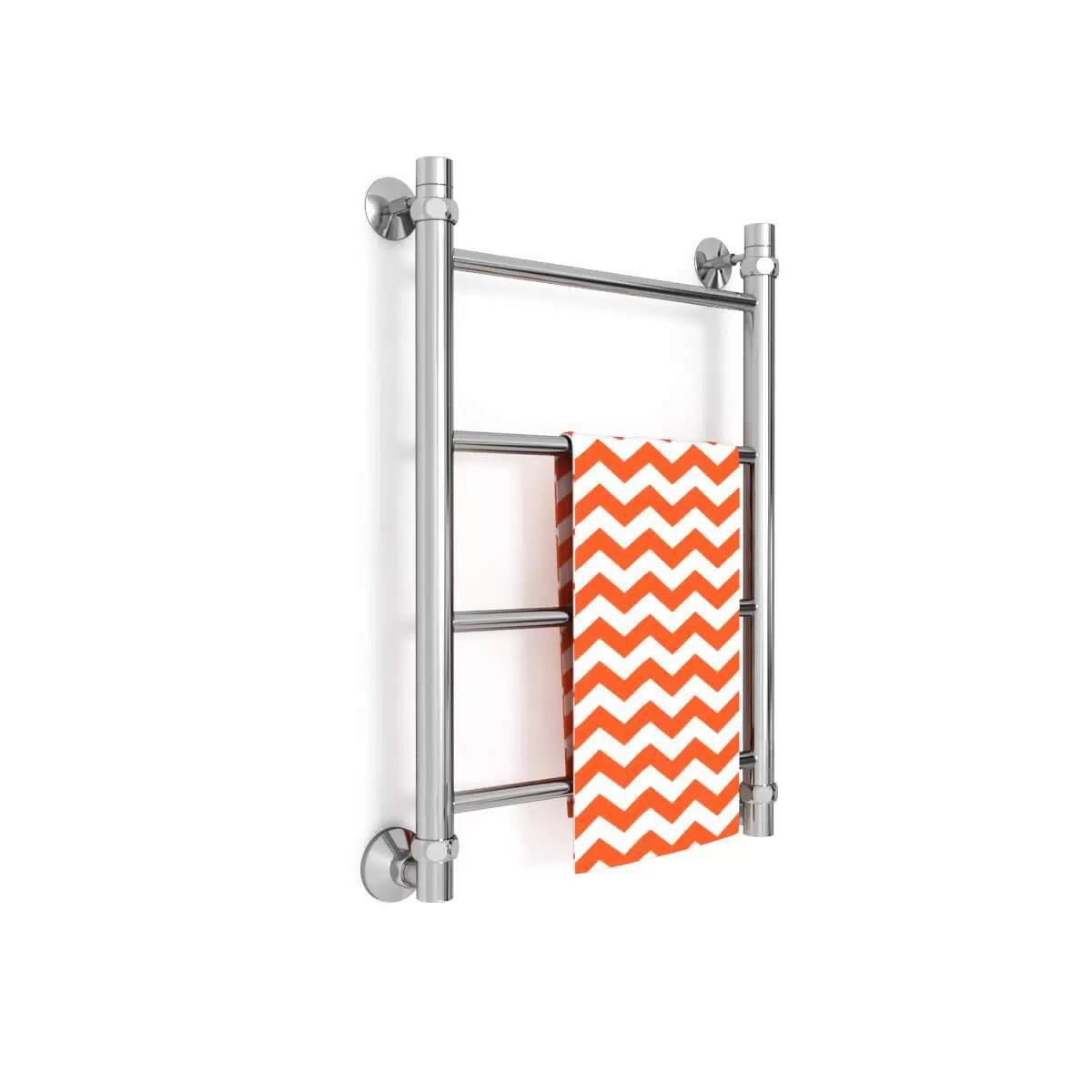 Изображение товара Водяной полотенцесушитель Zigzag J 400x600 мм нержавеющая сталь серебро